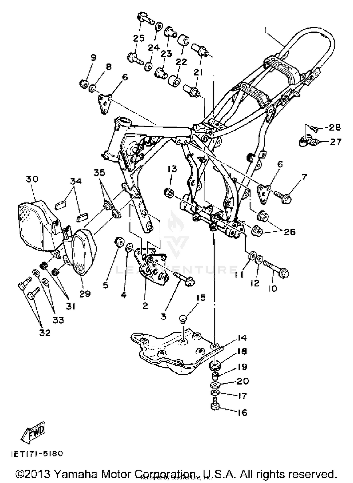 FRAME (NON-CALIFORNIA MODEL)