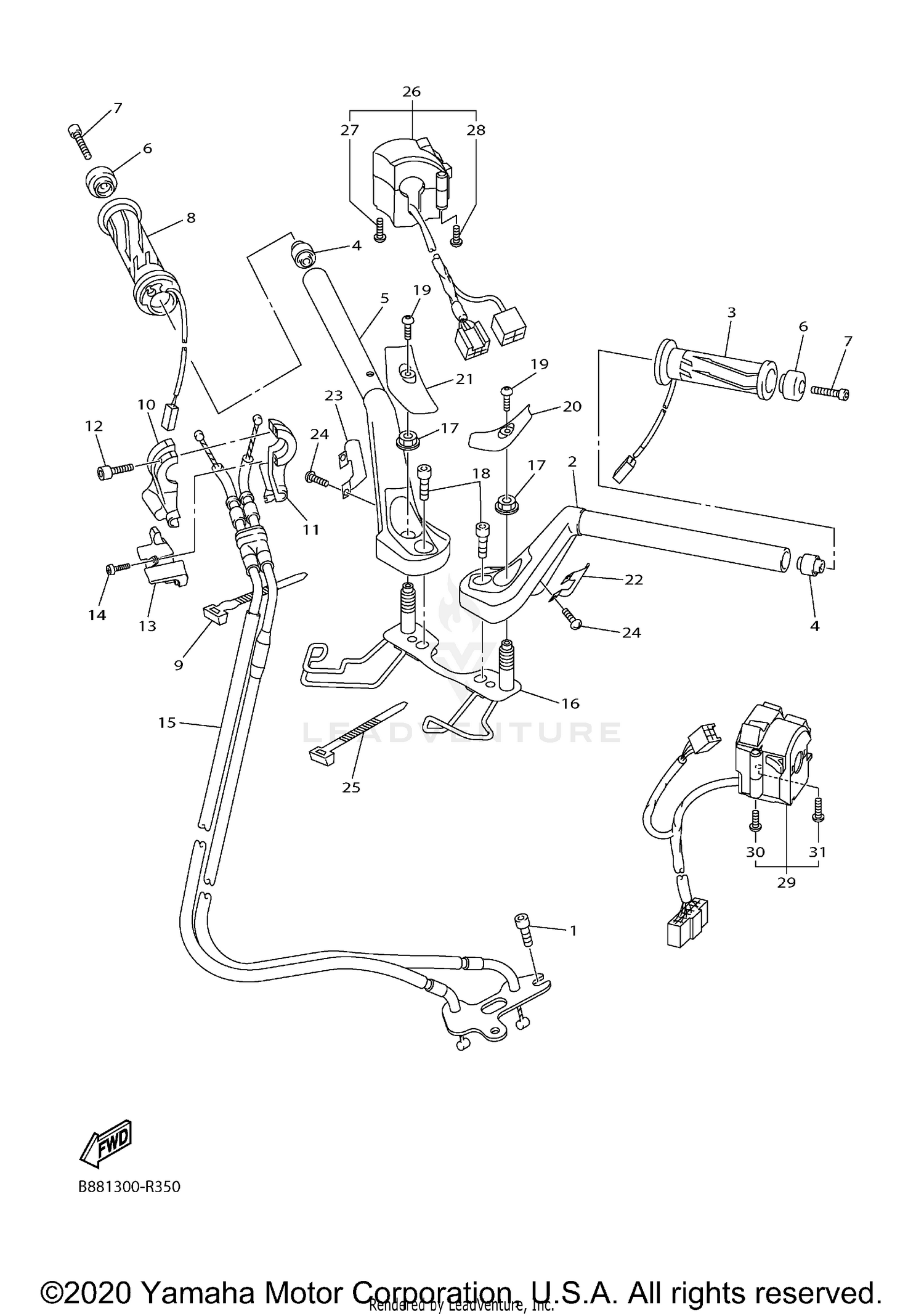 STEERING HANDLE CABLE