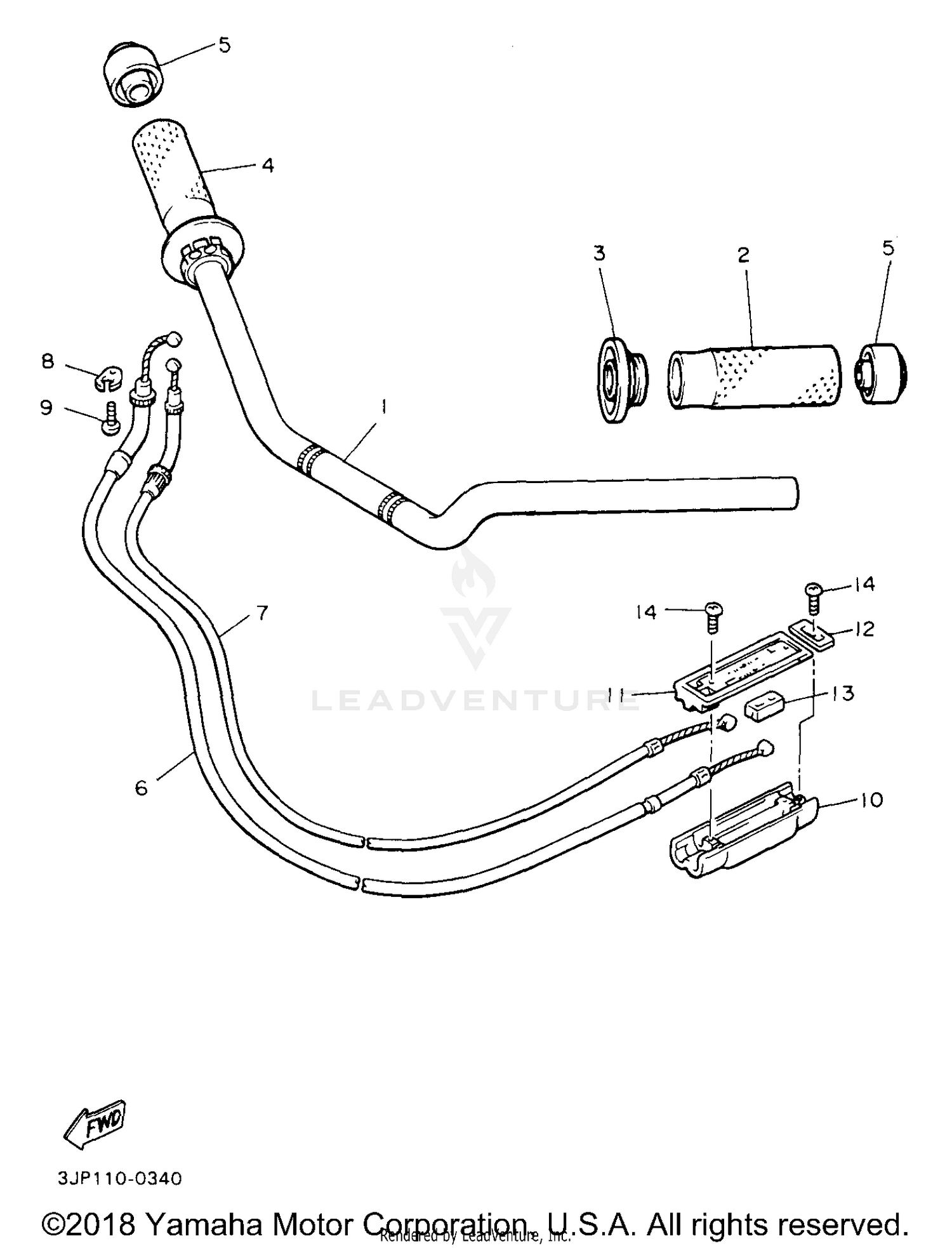 STEERING HANDLE CABLE