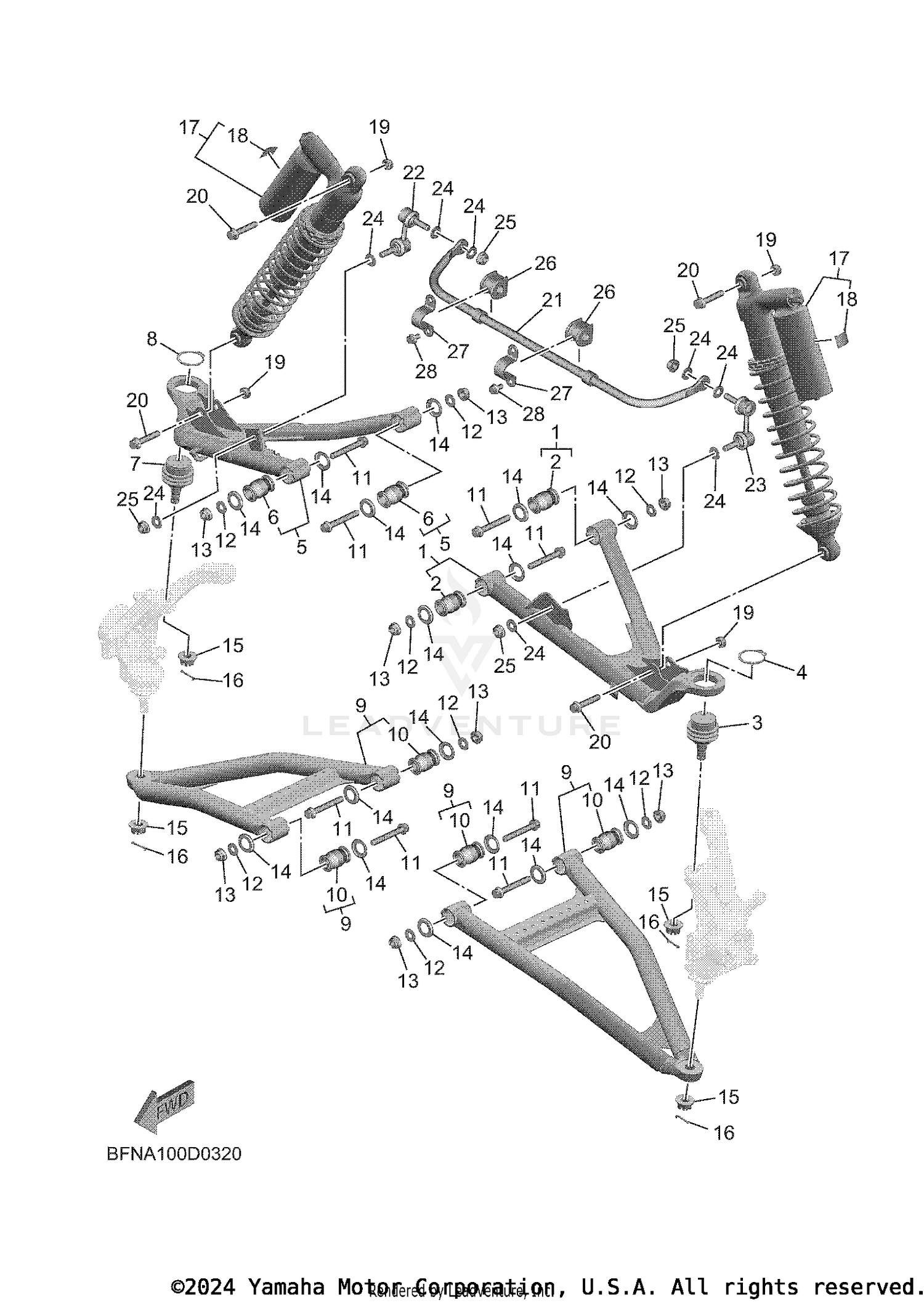 FRONT SUSPENSION & WHEEL