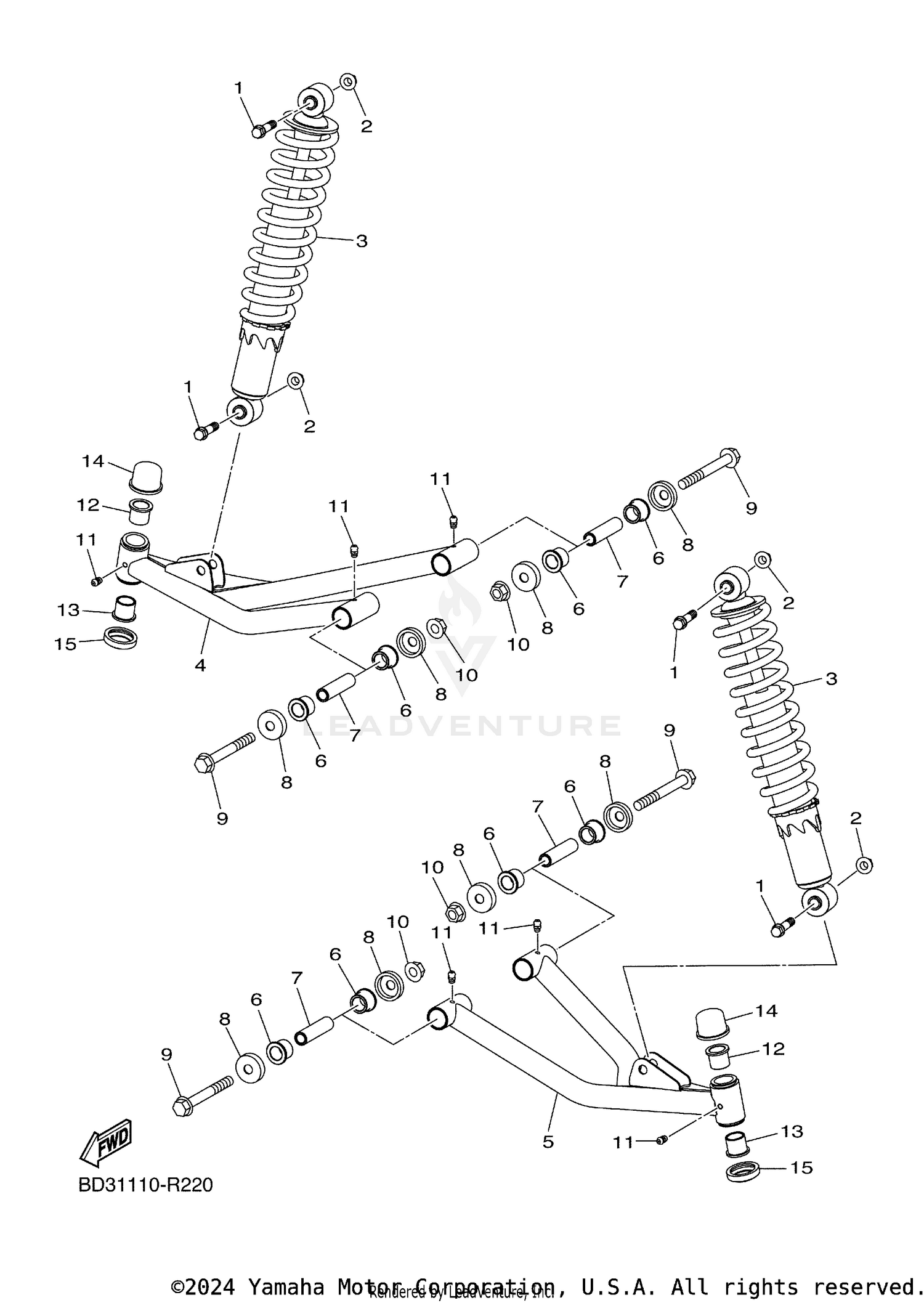 FRONT SUSPENSION WHEEL
