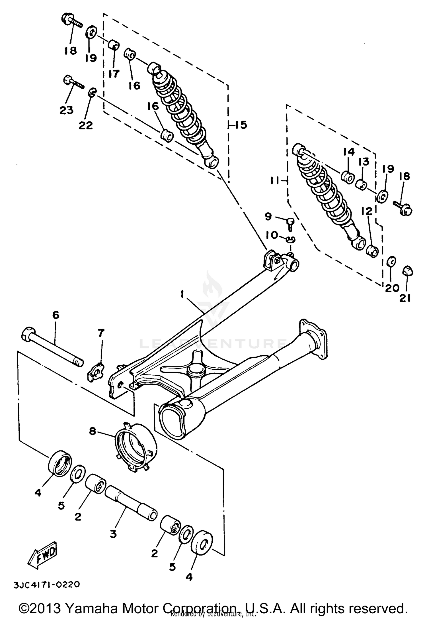 SWING ARM REAR SHOCKS