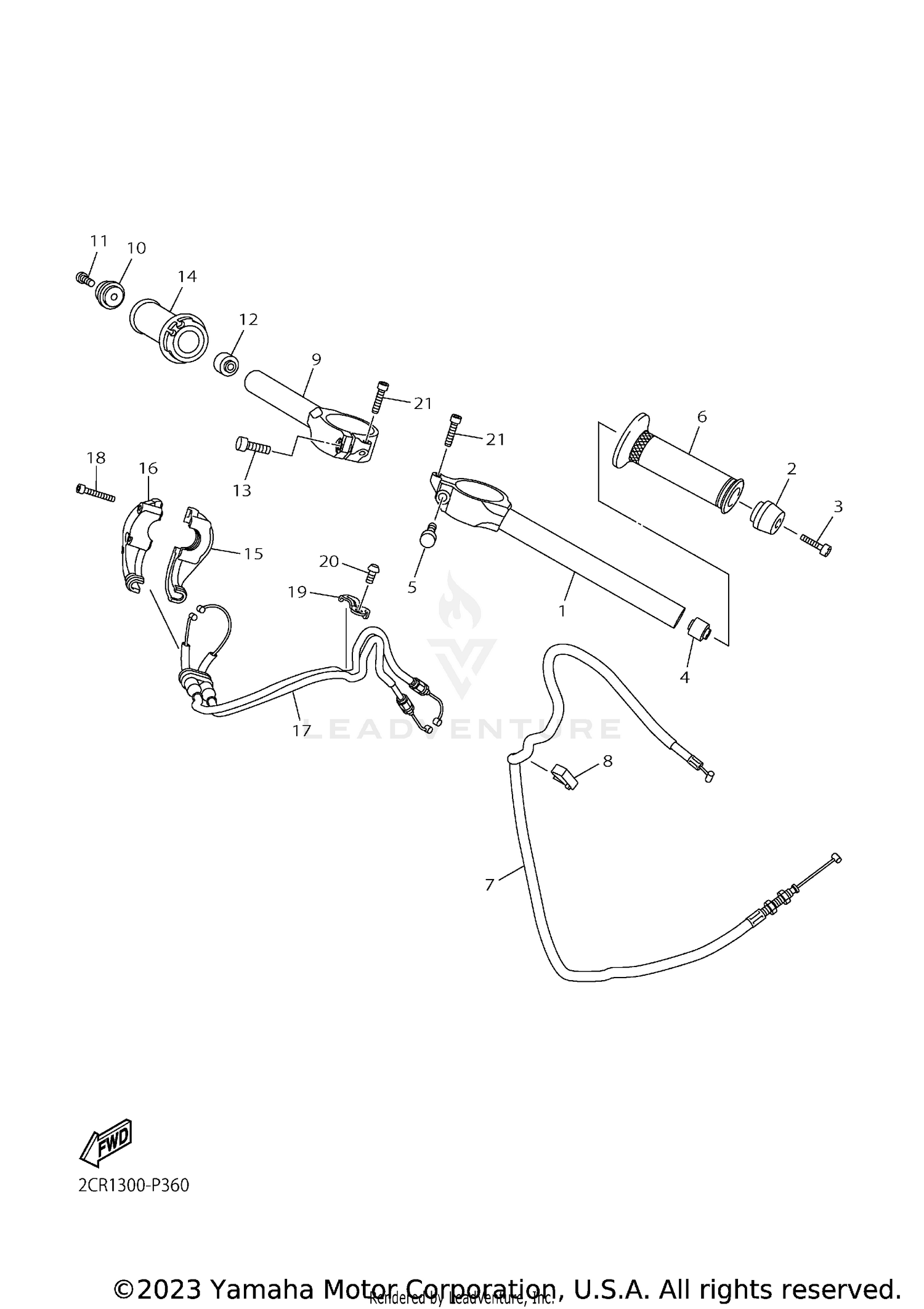 STEERING HANDLE CABLE