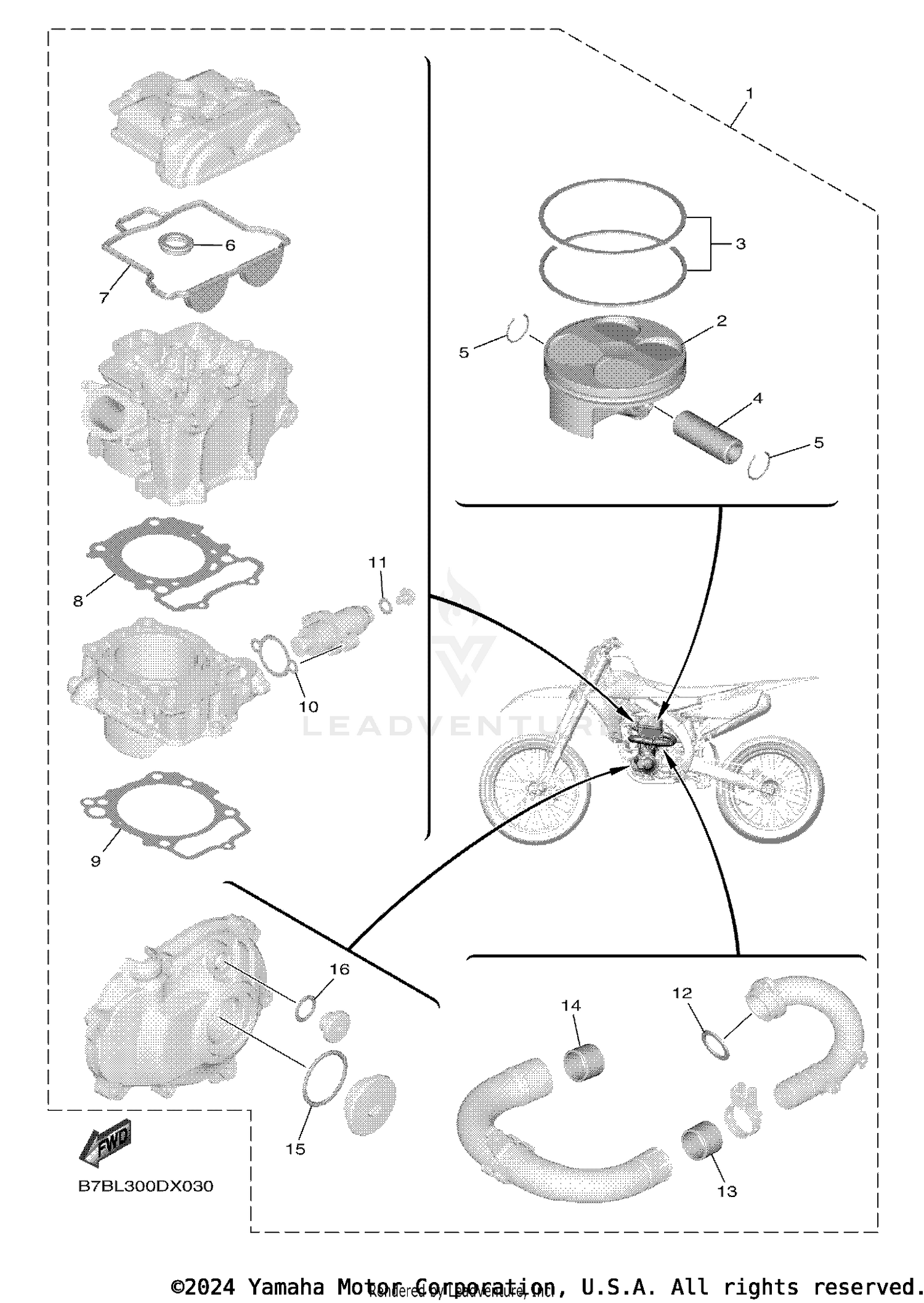 4 PISTON REBUILT KIT