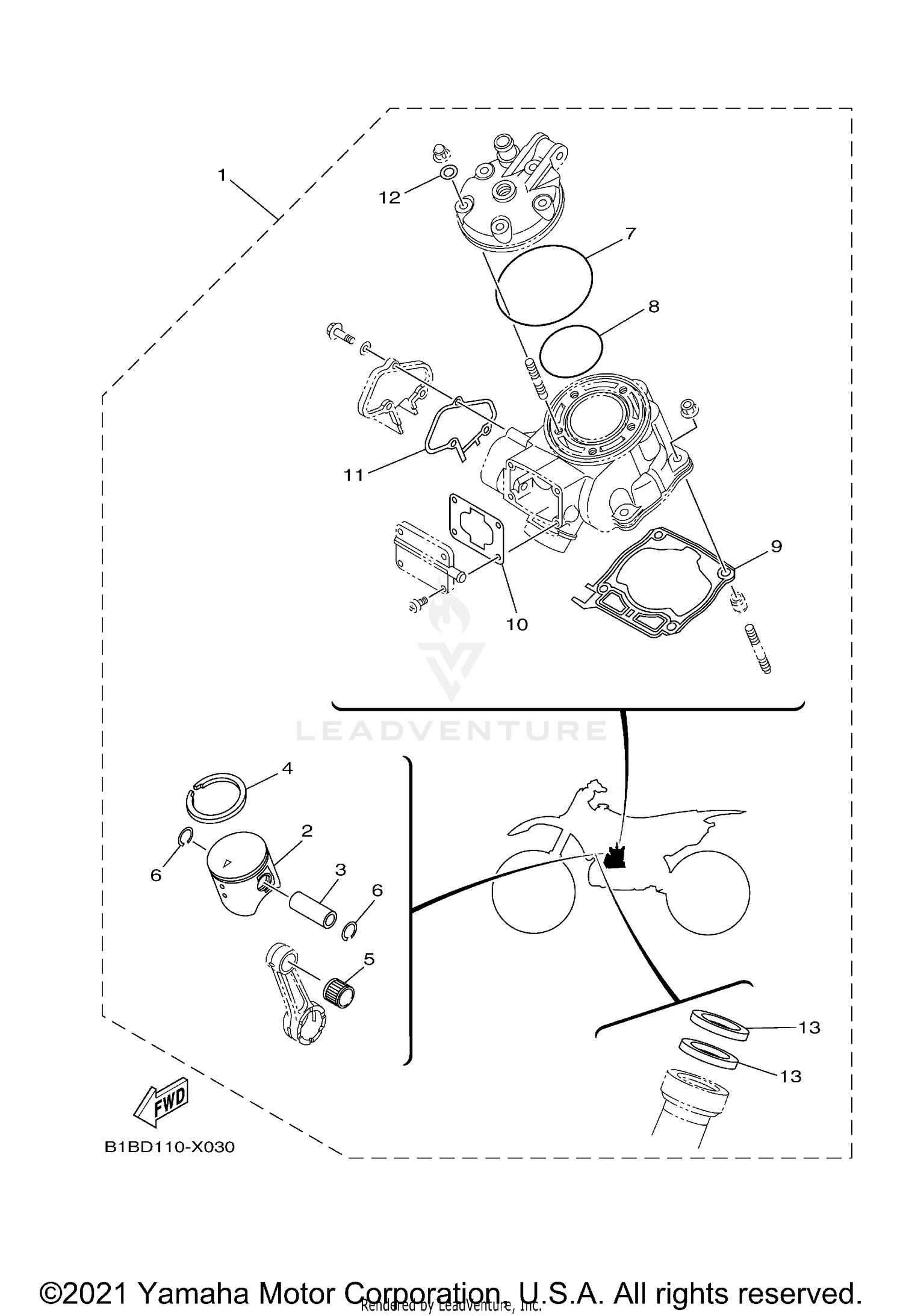 4 PISTON REBUILT KIT