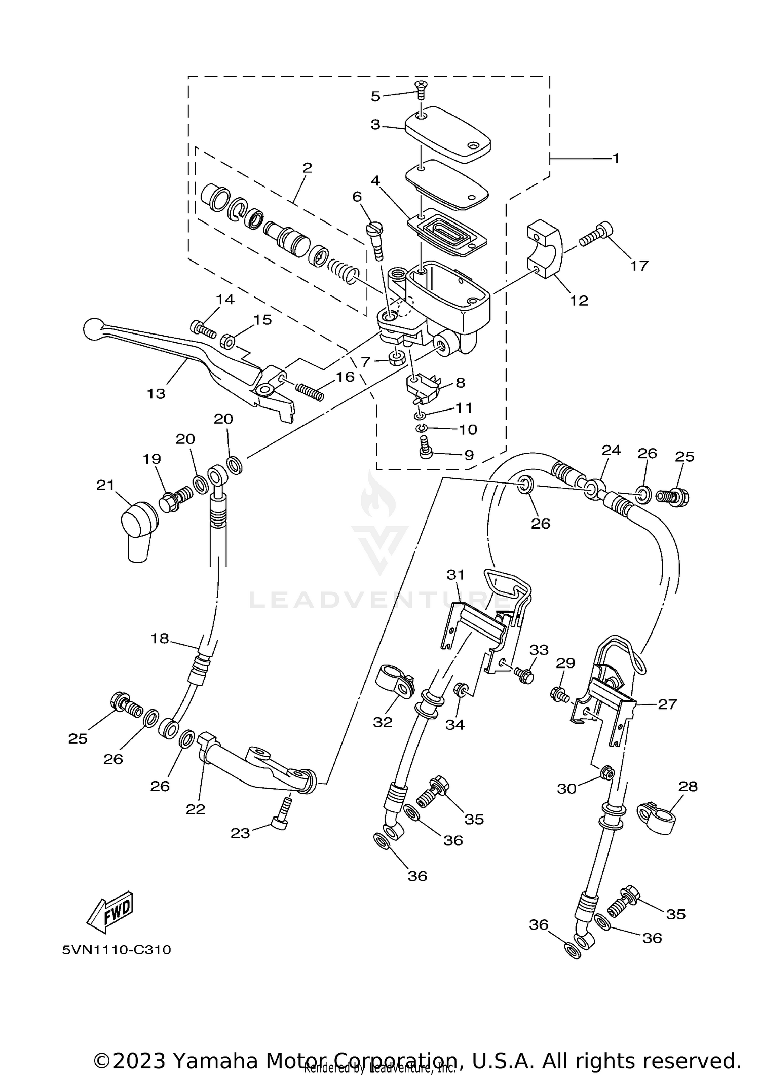 FRONT MASTER CYLINDER
