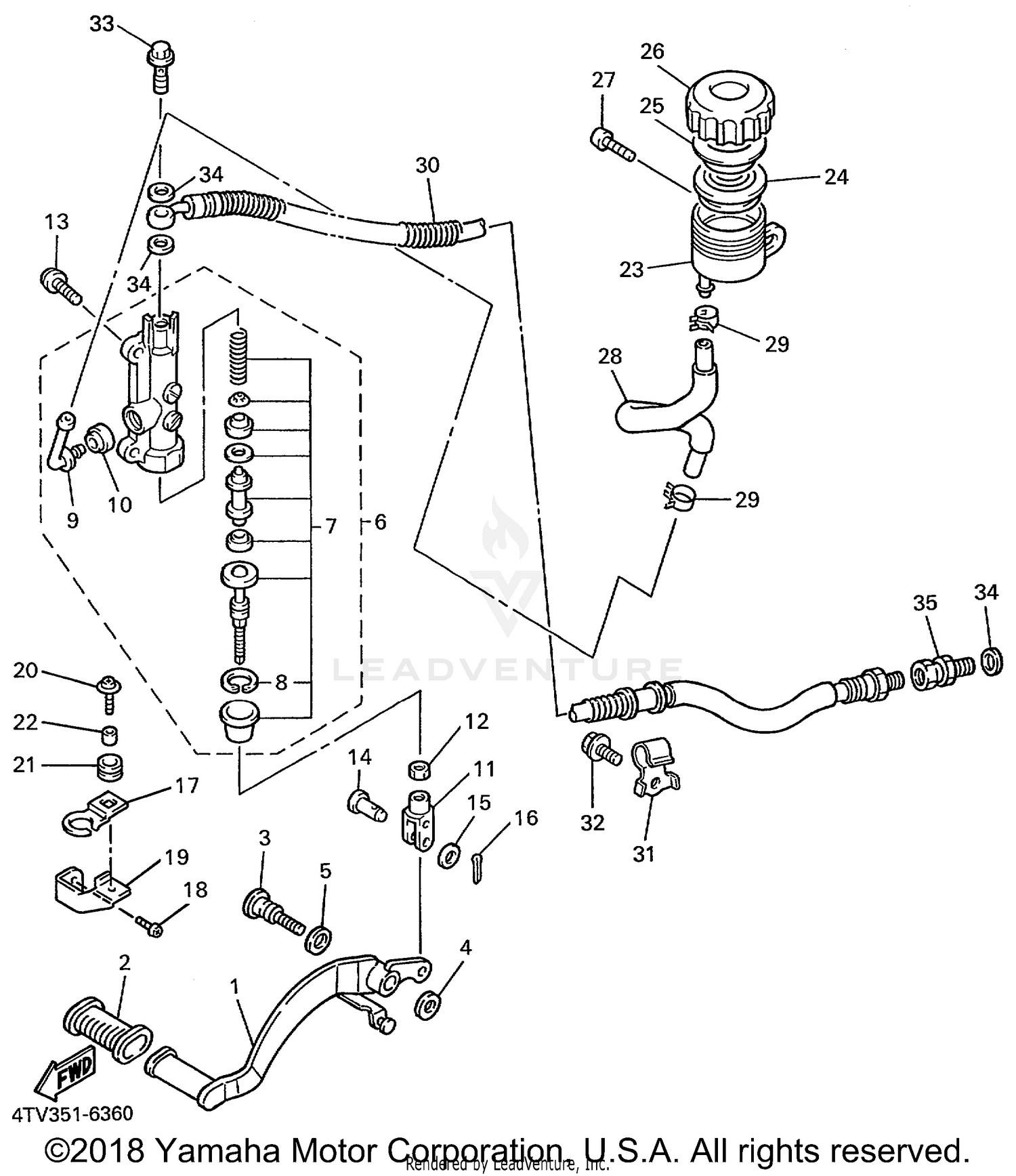 REAR MASTER CYLINDER