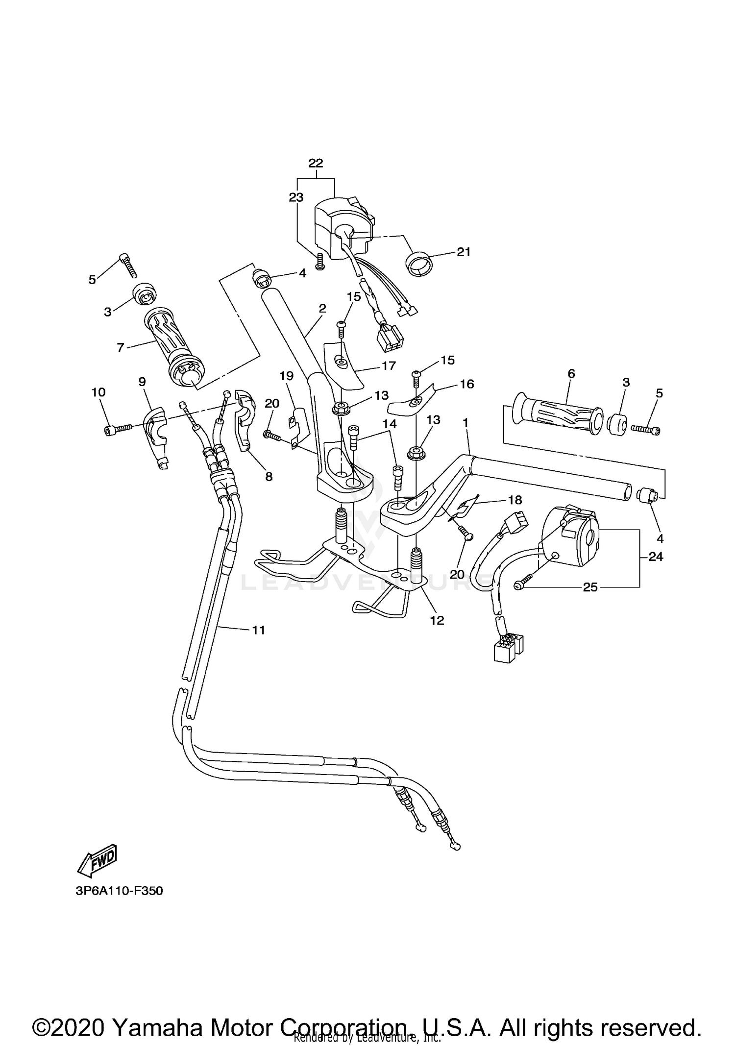 STEERING HANDLE CABLE
