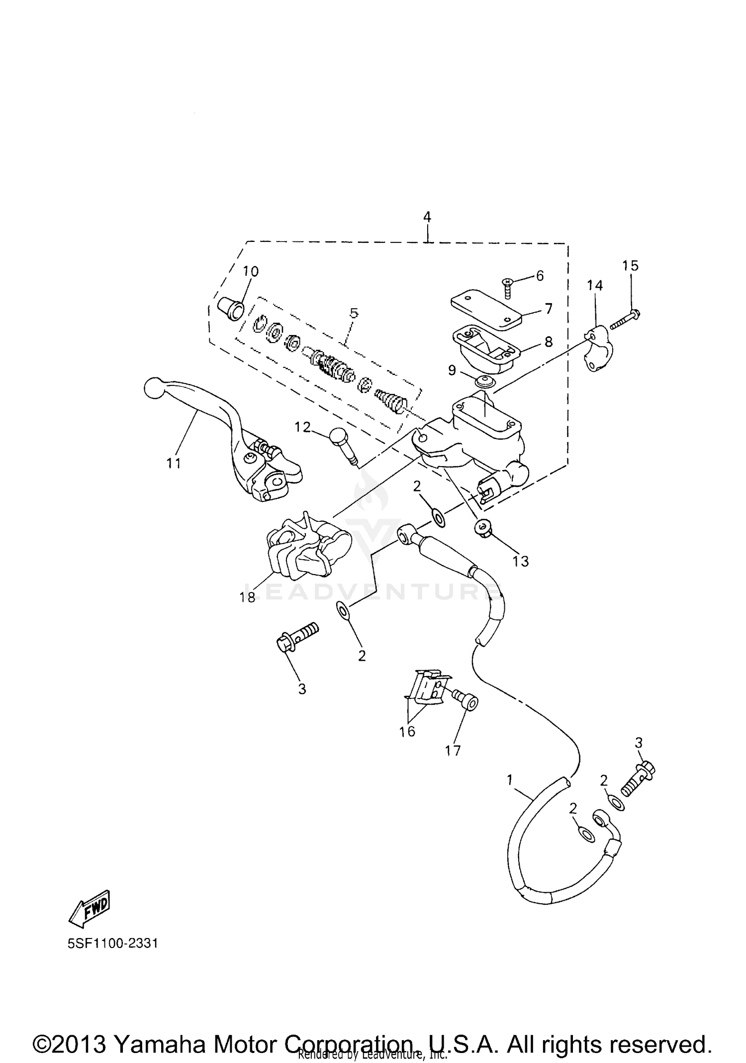 FRONT MASTER CYLINDER
