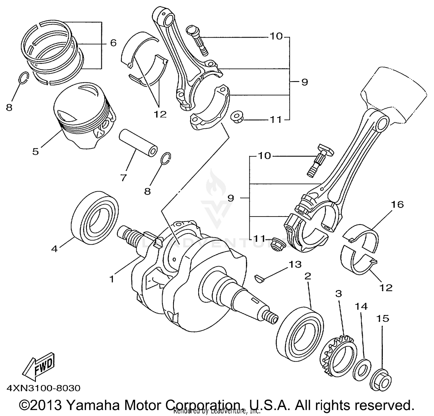 CRANKSHAFT PISTON