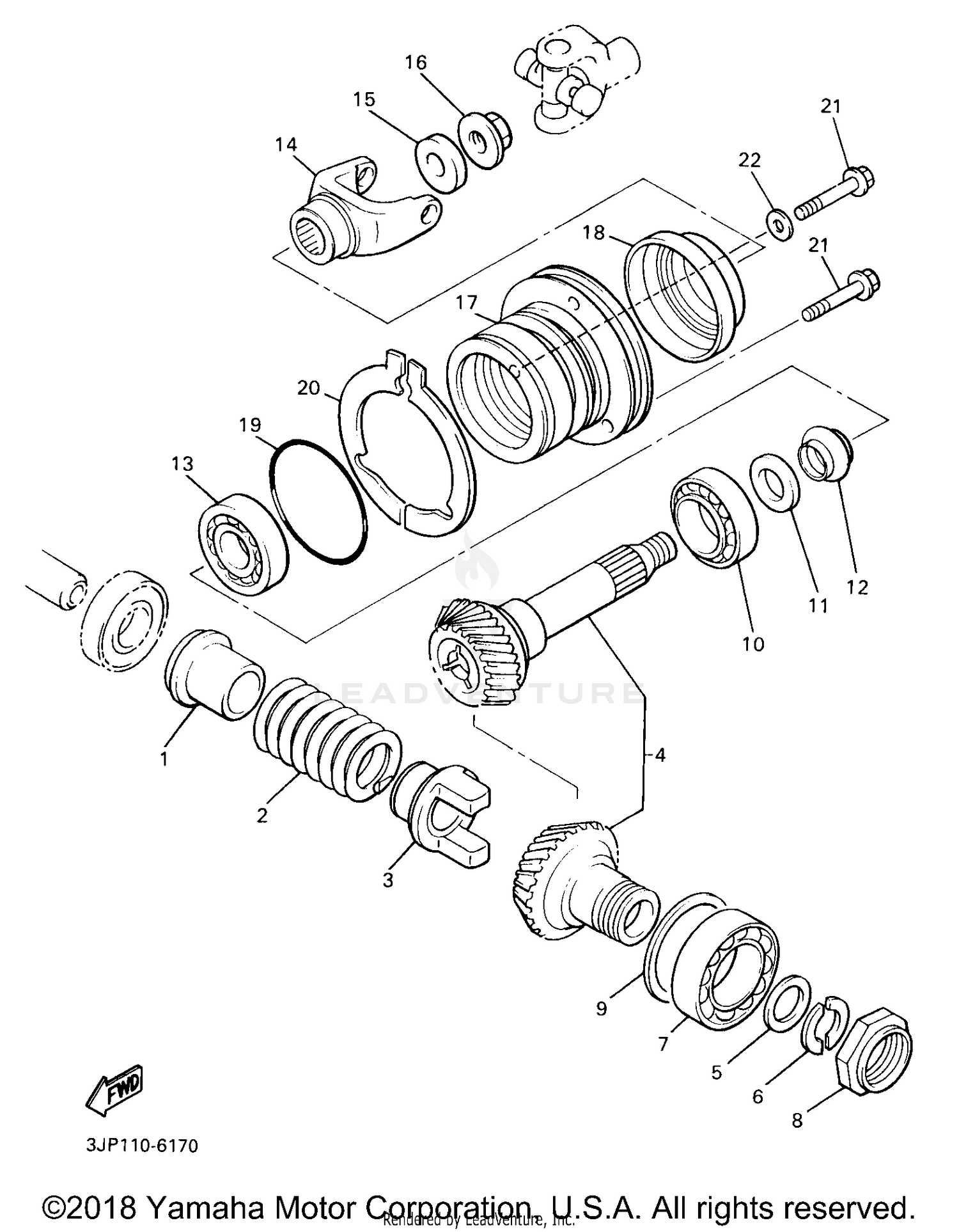 MIDDLE DRIVE GEAR