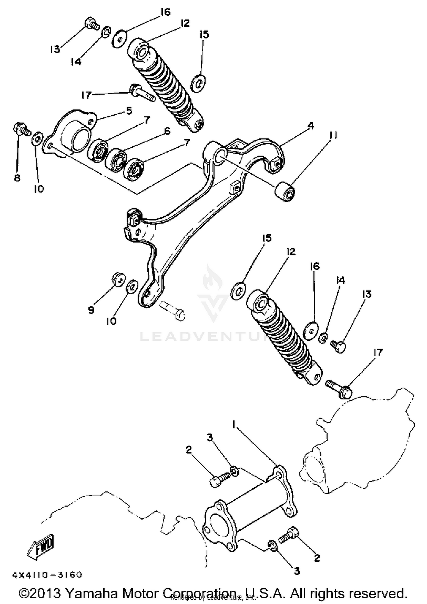 SWING ARM-REAR SHOCKS