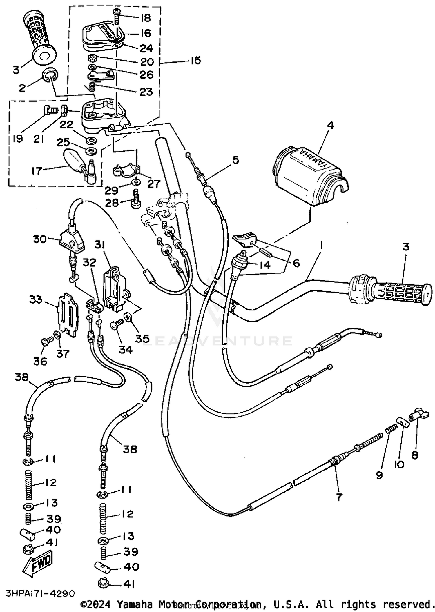 STEERING HANDLE- CABLE