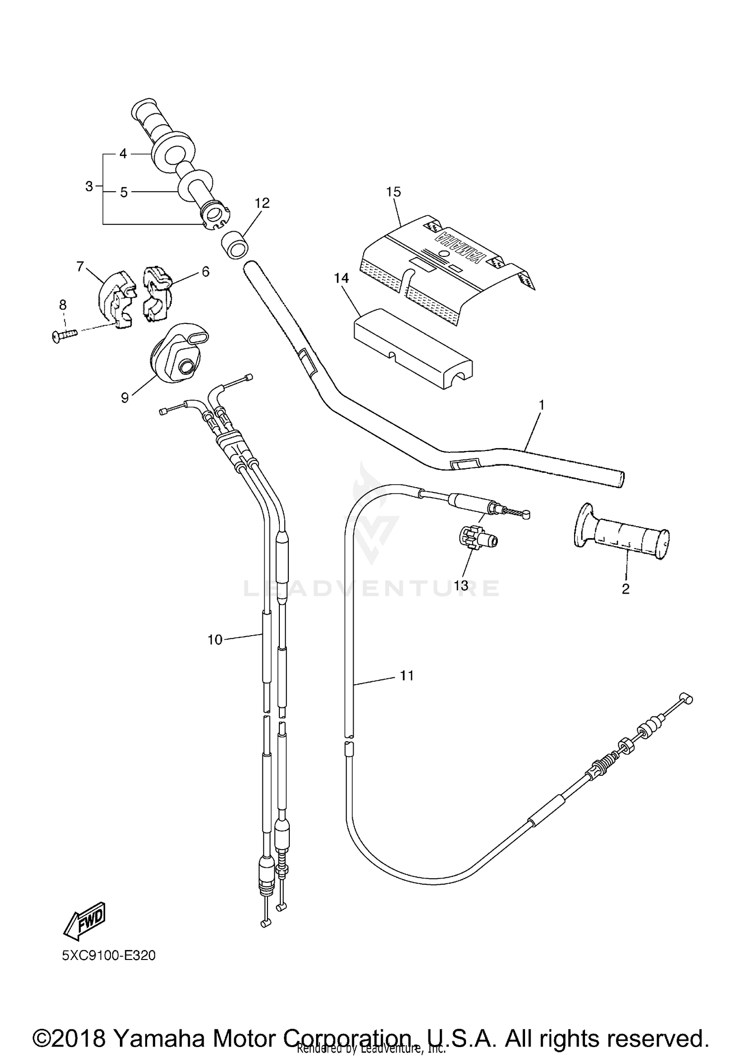 STEERING HANDLE CABLE