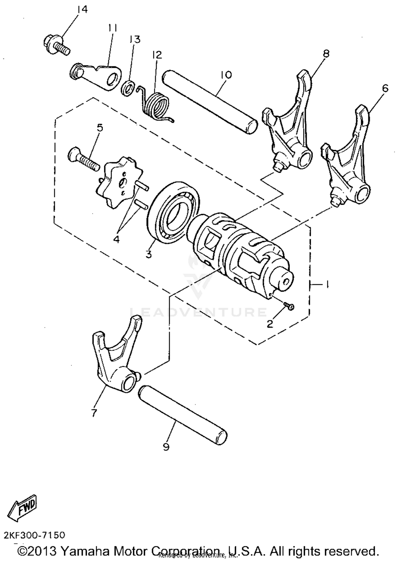 SHIFT CAM SHIFT FORK