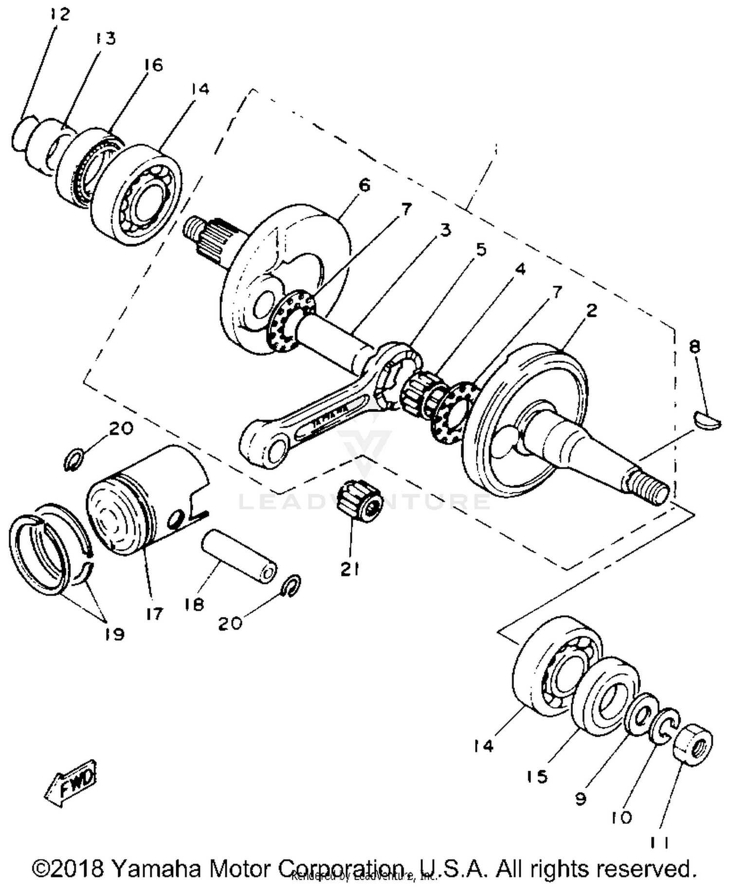 CRANKSHAFT PISTON