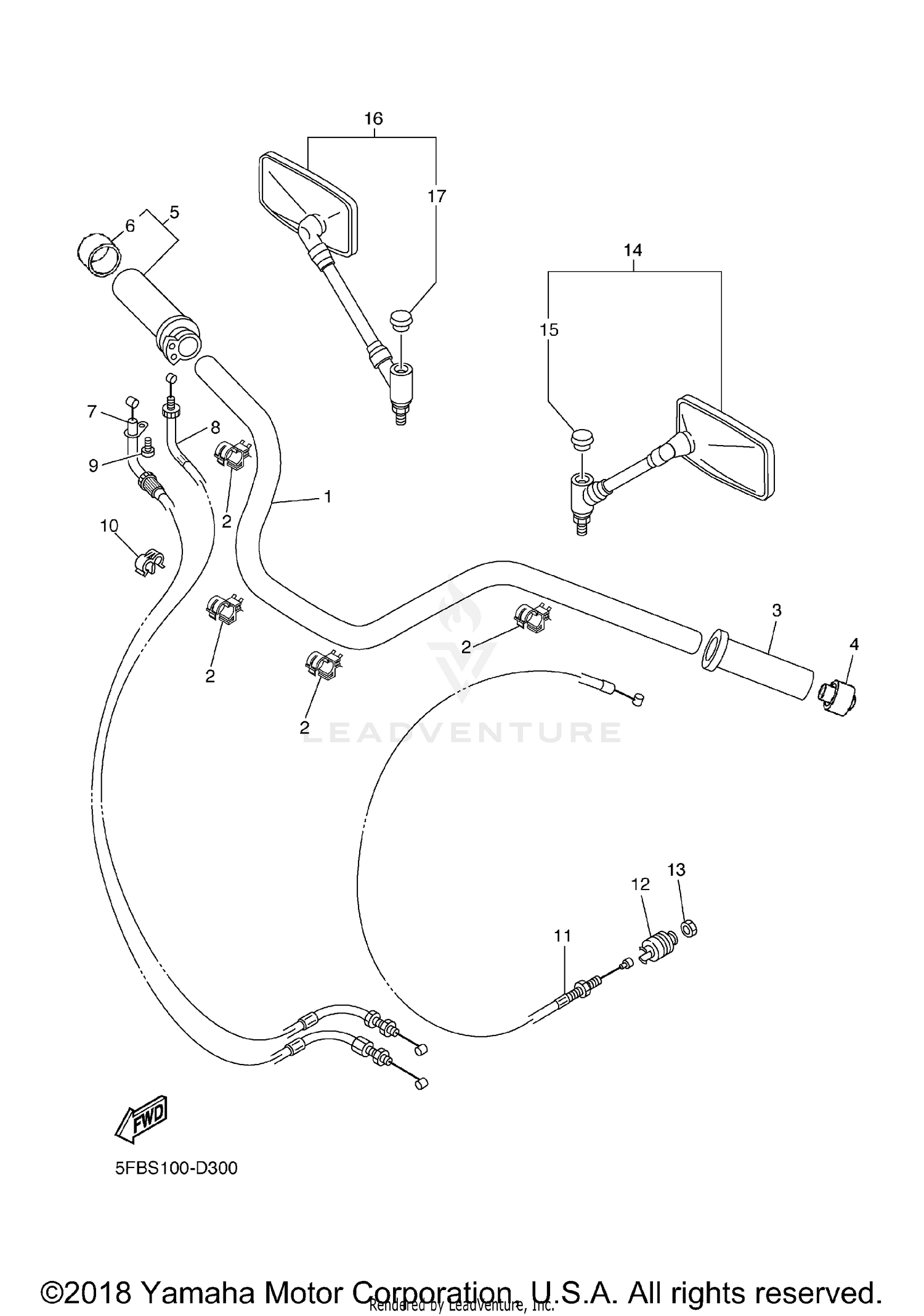 STEERING HANDLE CABLE