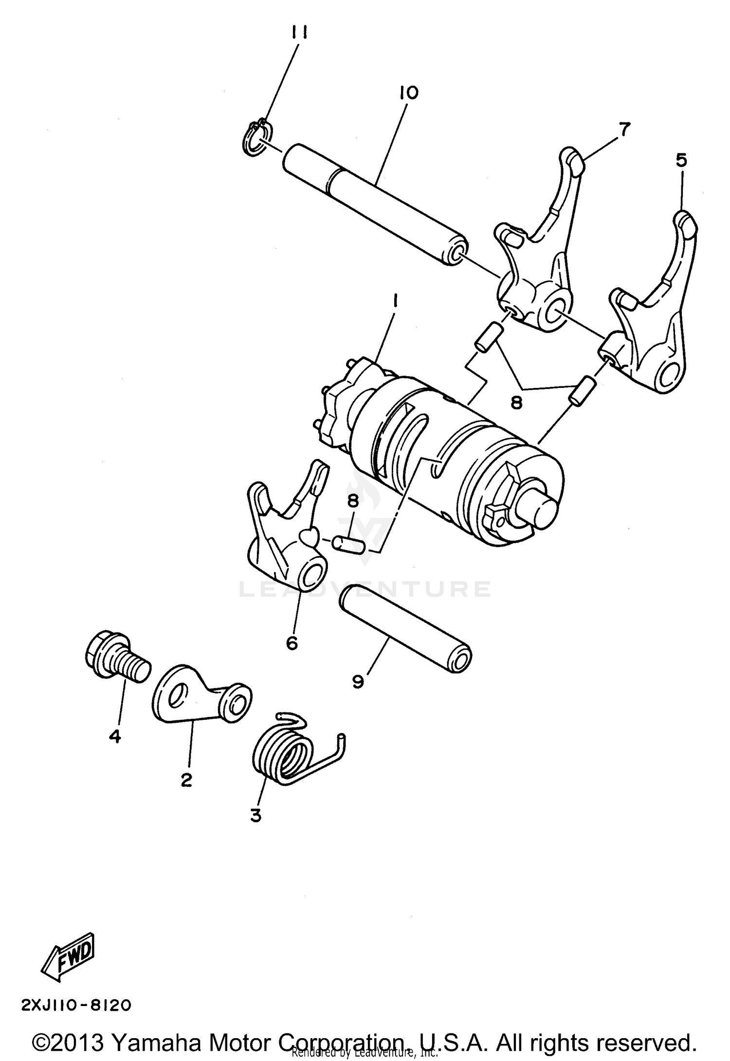 SHIFT CAM SHIFT FORK