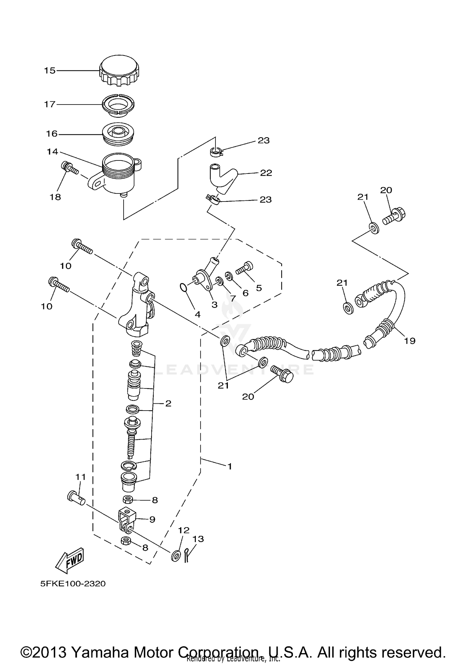 REAR MASTER CYLINDER