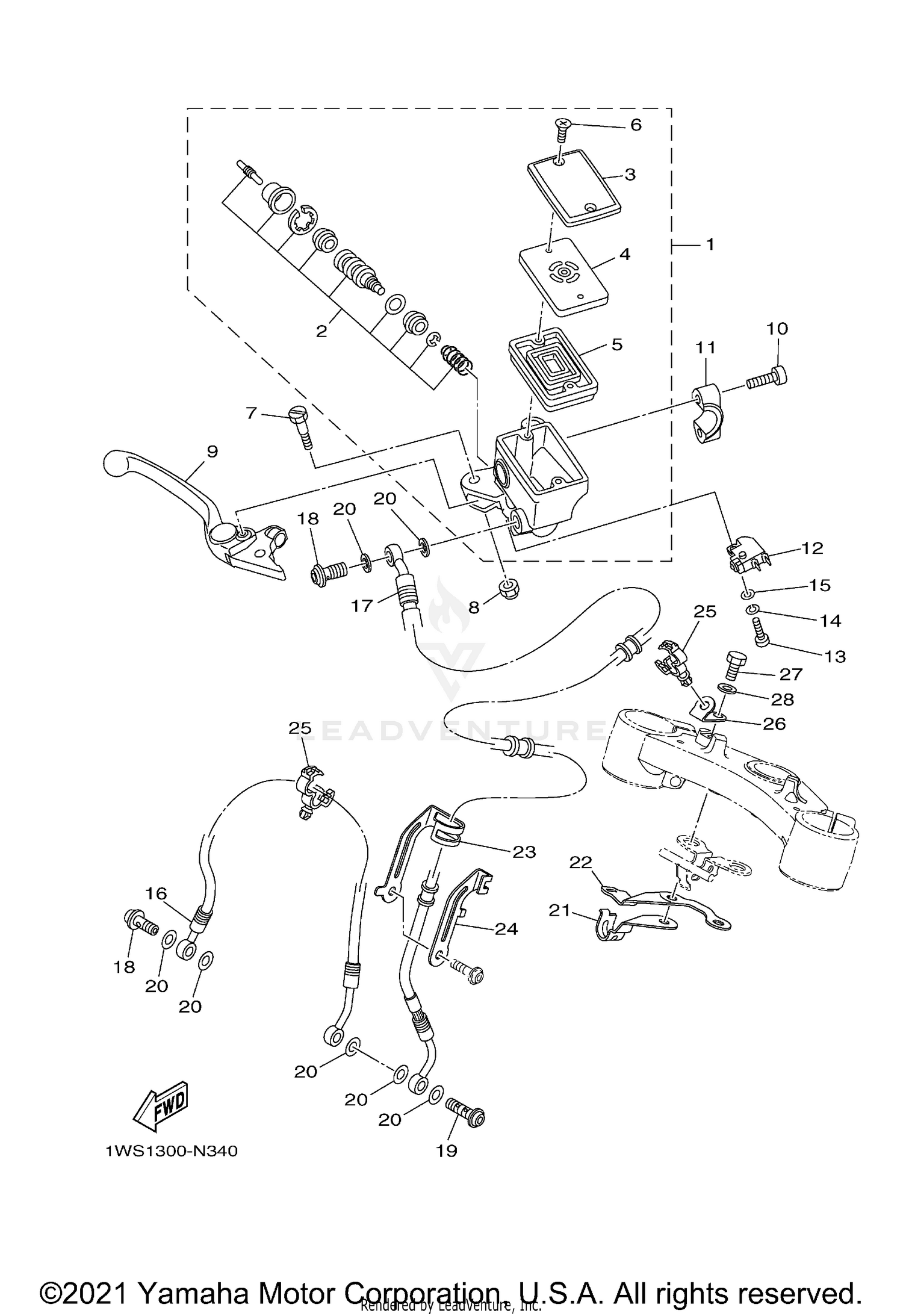 FRONT MASTER CYLINDER