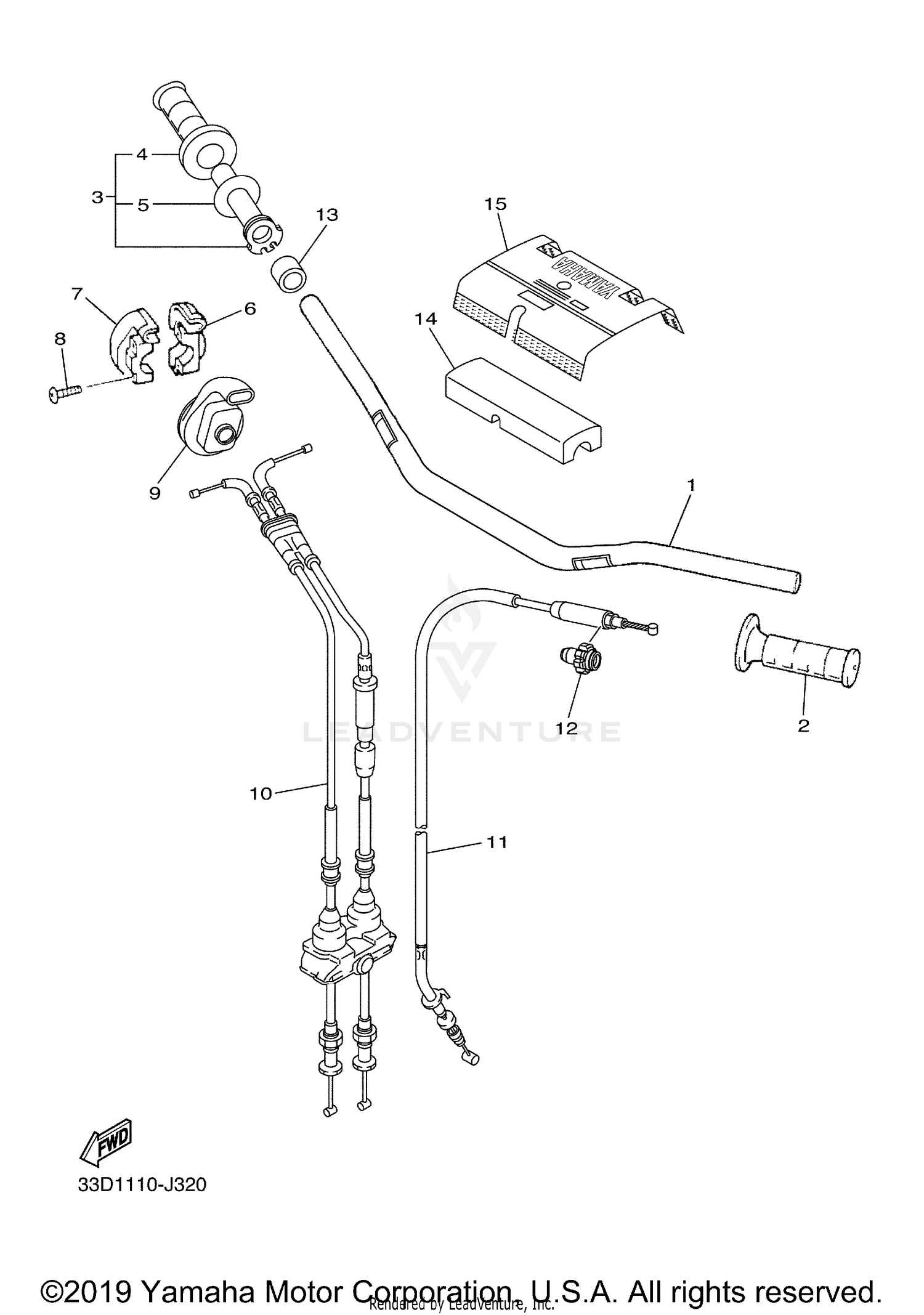 STEERING HANDLE CABLE