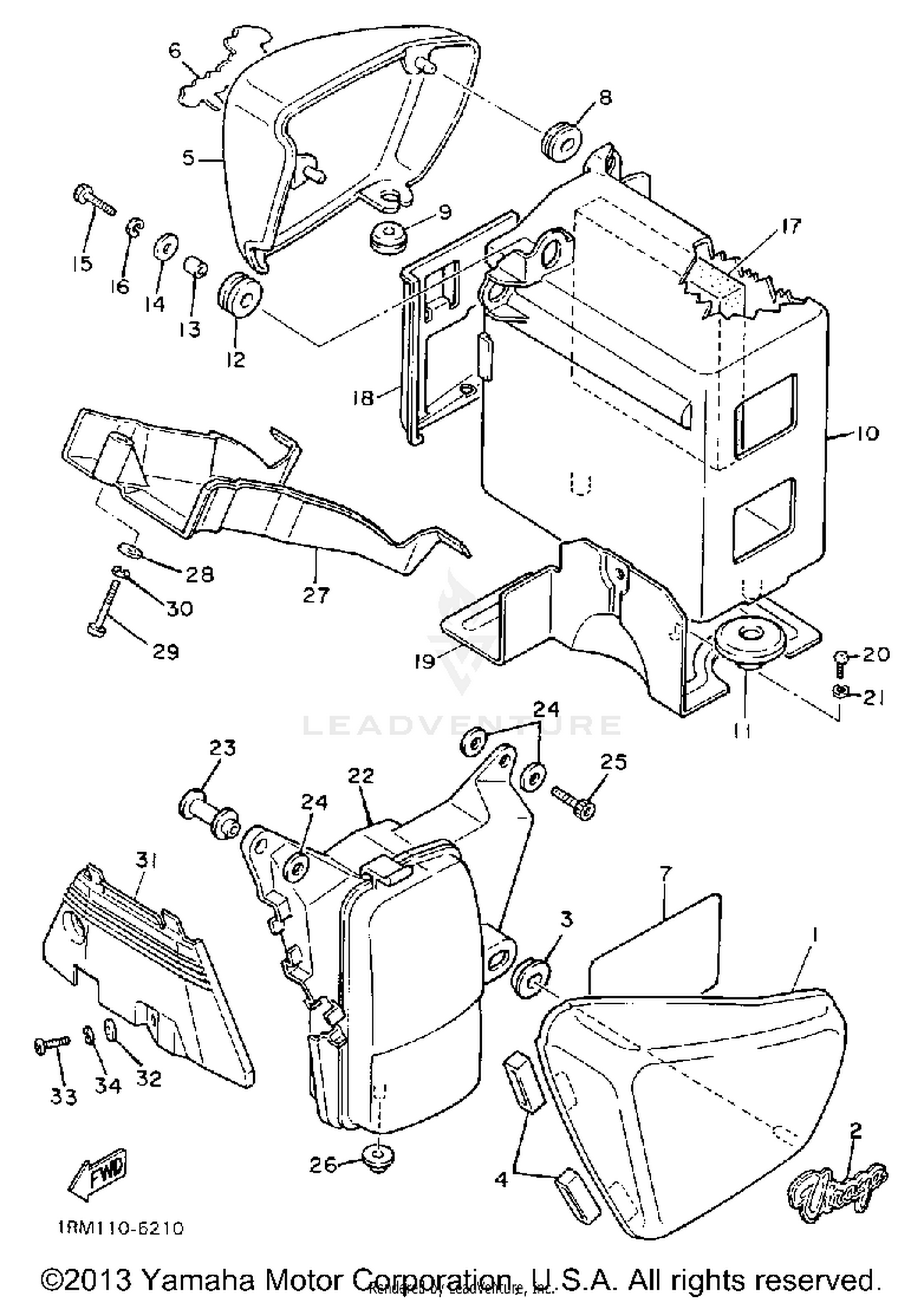 SIDE COVER XV700CS CSC