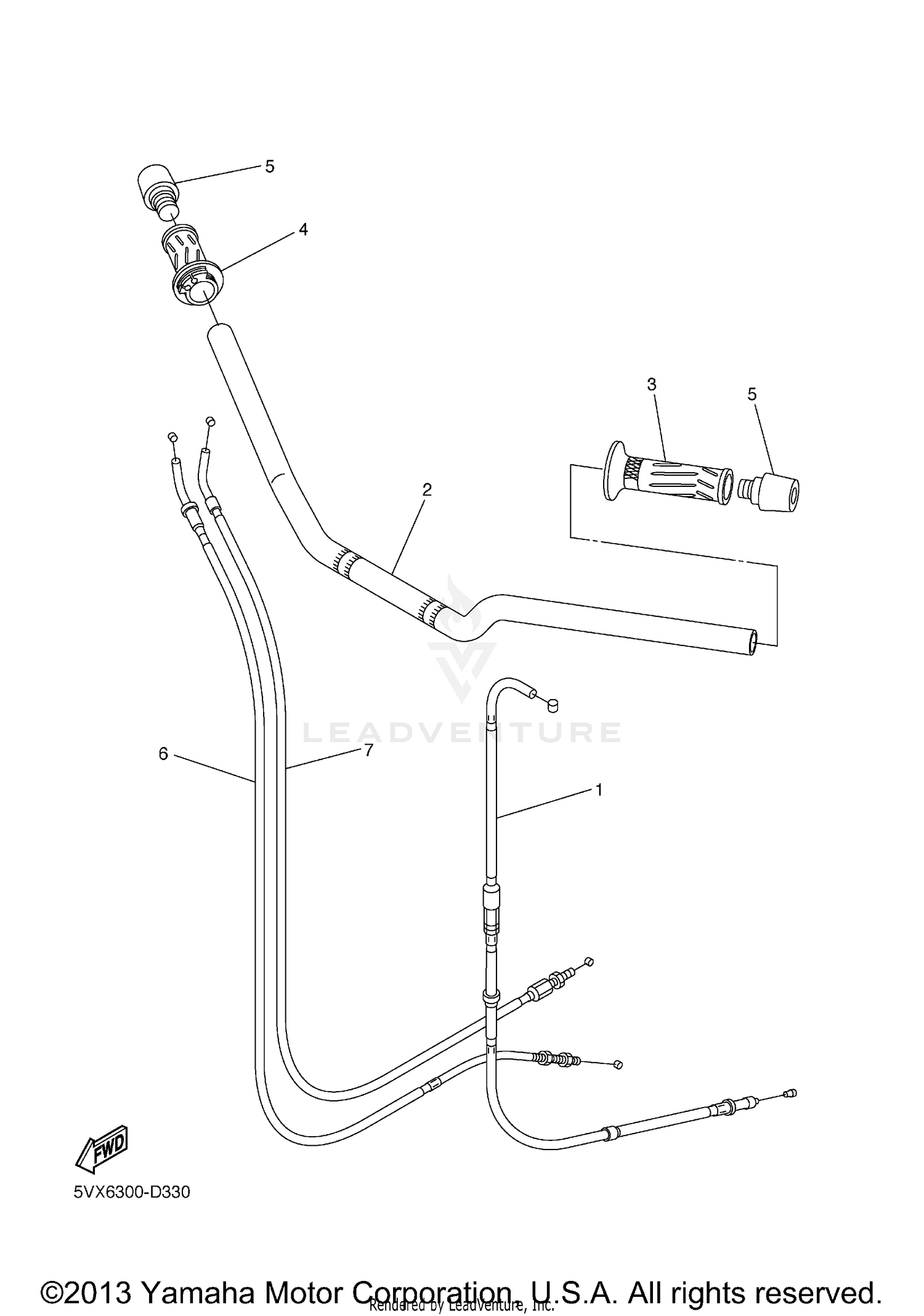 STEERING HANDLE CABLE