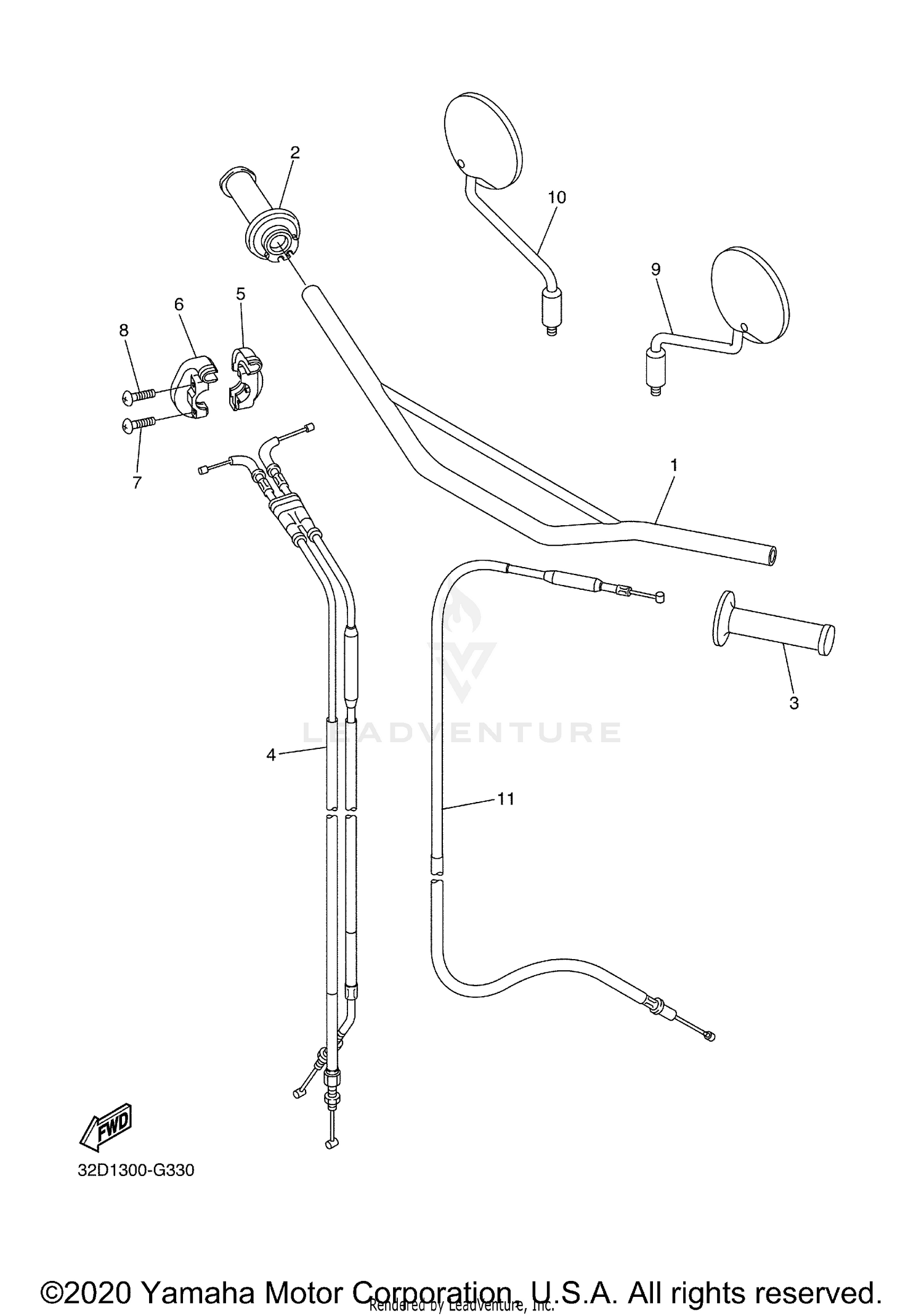 STEERING HANDLE CABLE