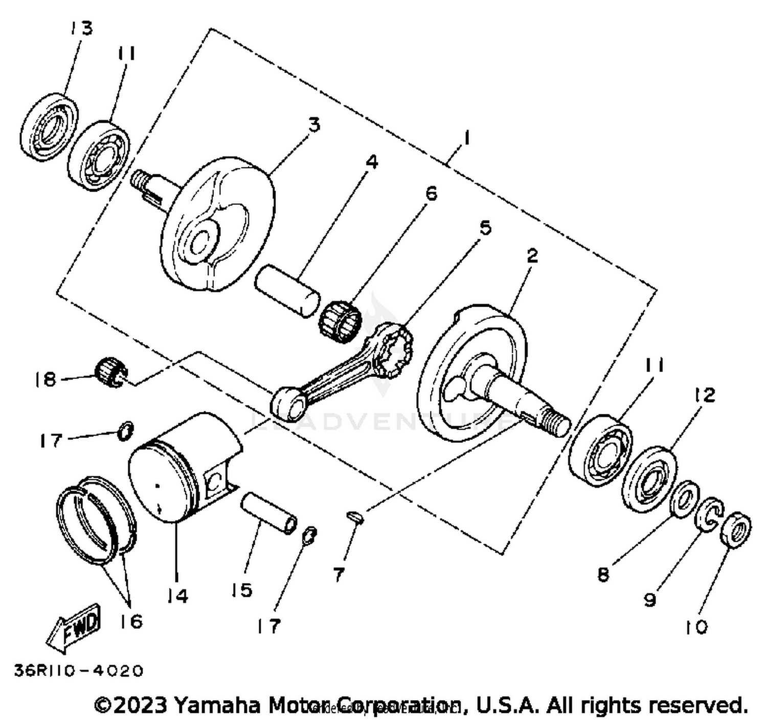 CRANKSHAFT PISTON