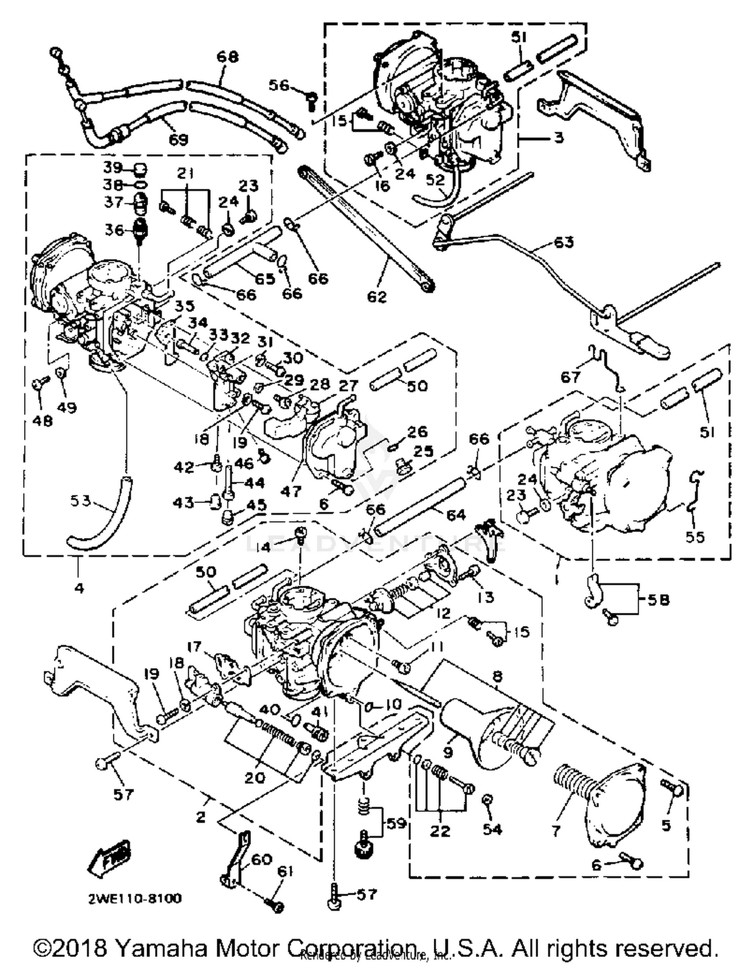 CARBURETOR CALIFORNIA MODEL ONLY