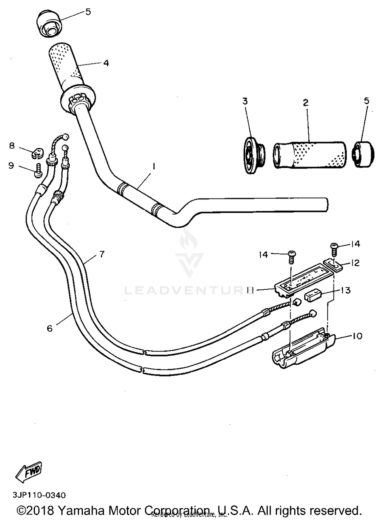 STEERING HANDLE CABLE