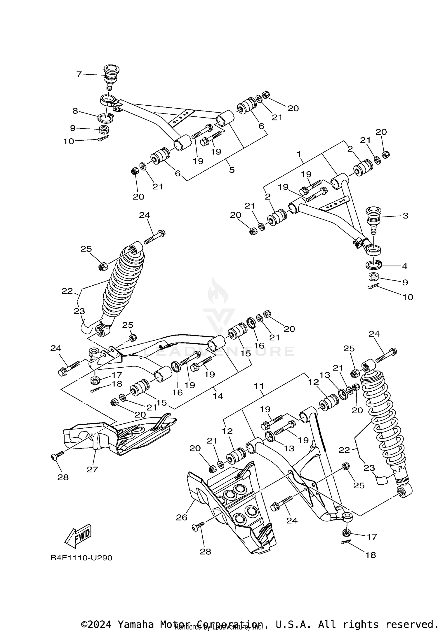 FRONT SUSPENSION & WHEEL