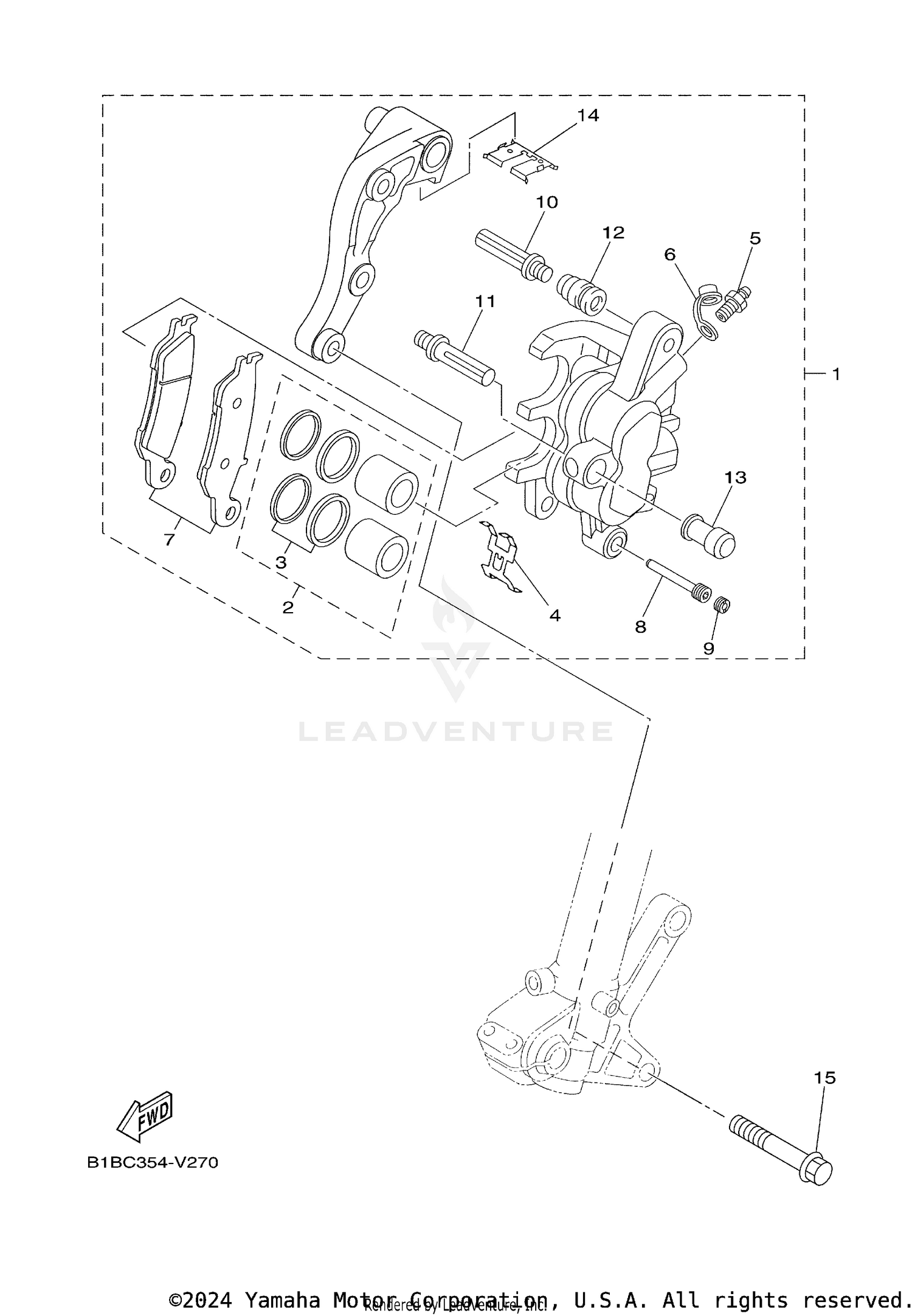 FRONT BRAKE CALIPER