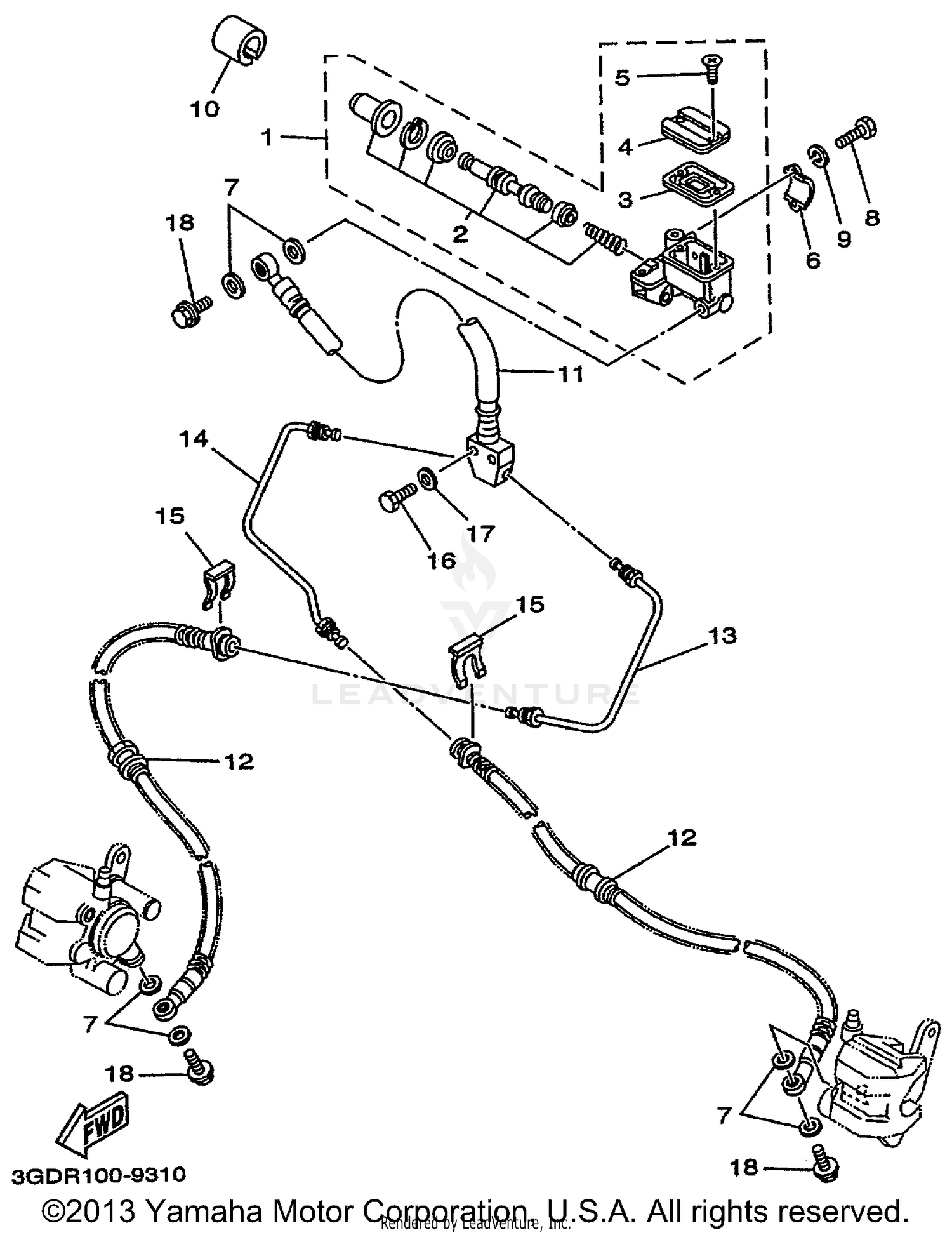 FRONT MASTER CYLINDER