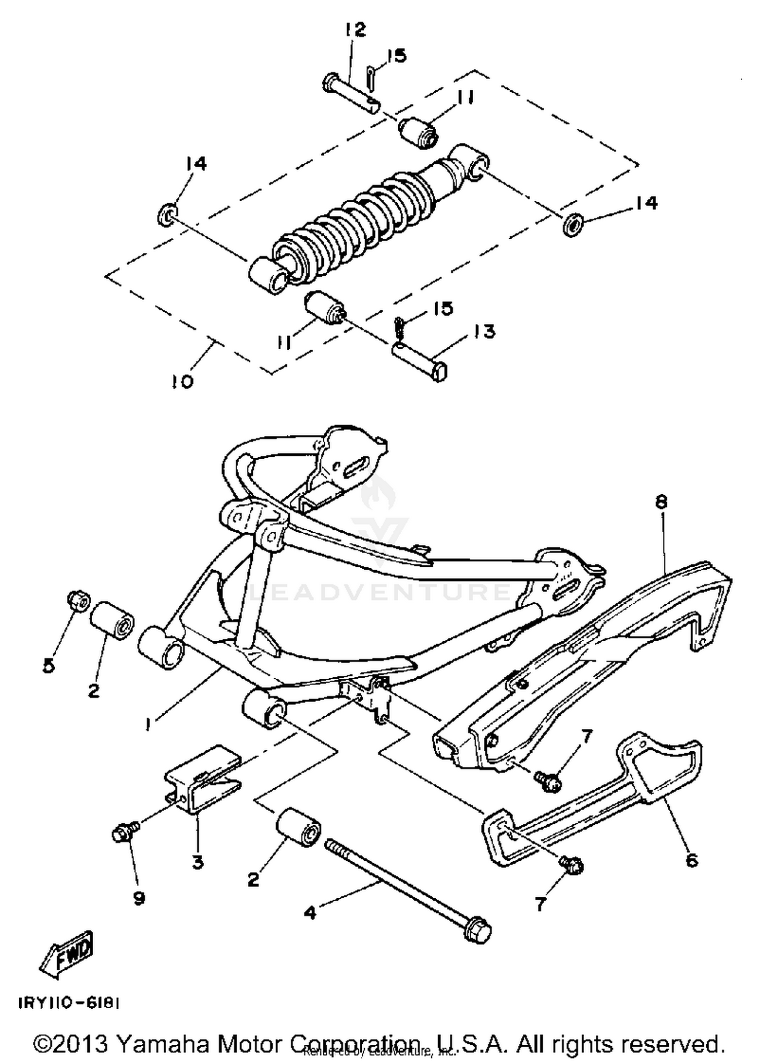 SWING ARM-REAR SHOCKS