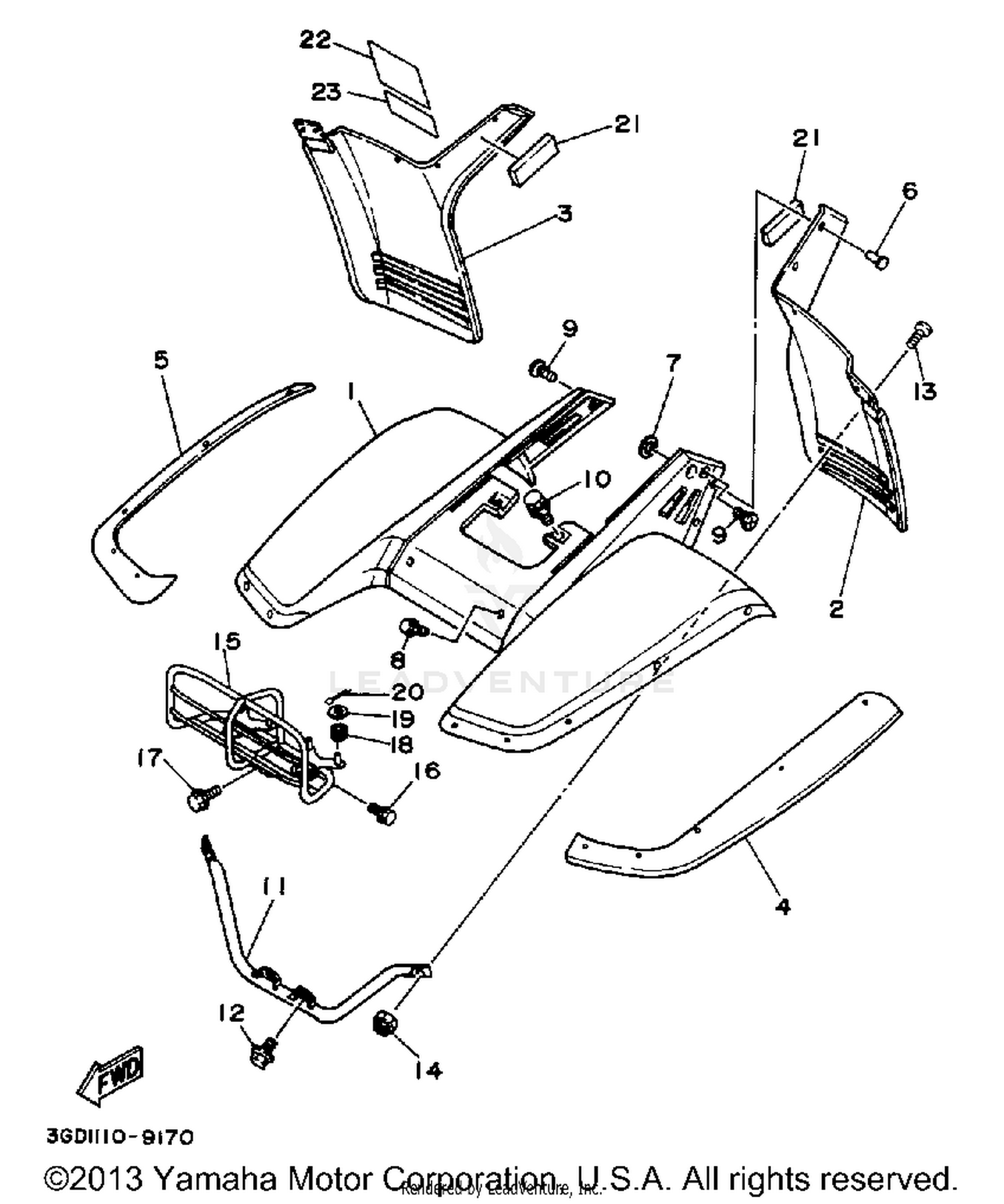 FRONT FENDER CARRIER