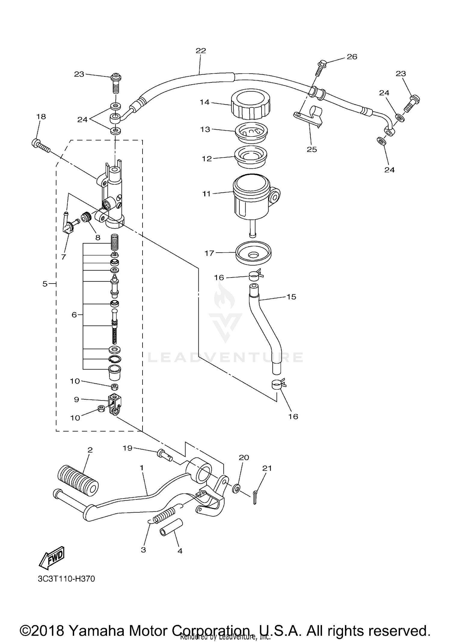 REAR MASTER CYLINDER