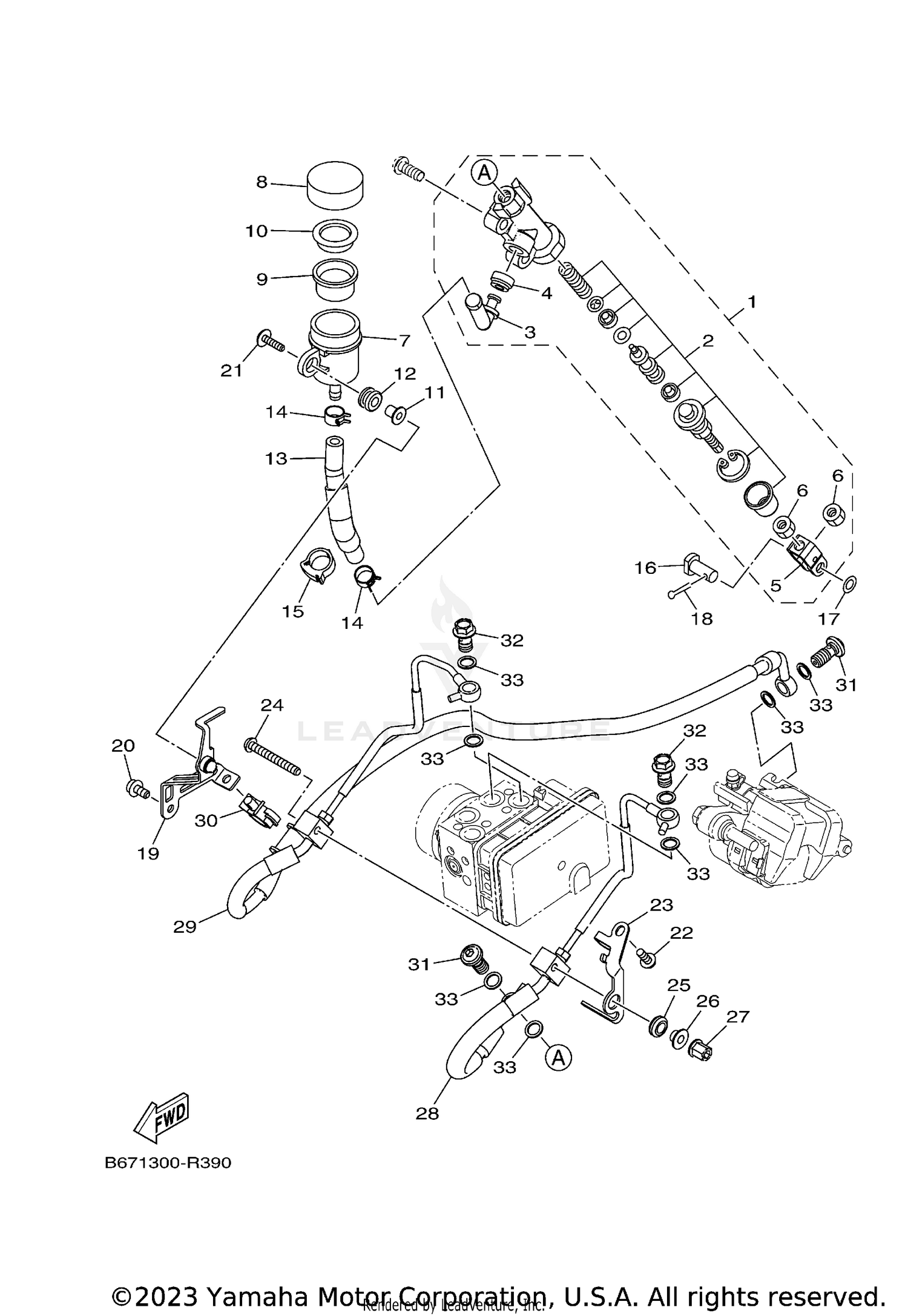 REAR MASTER CYLINDER