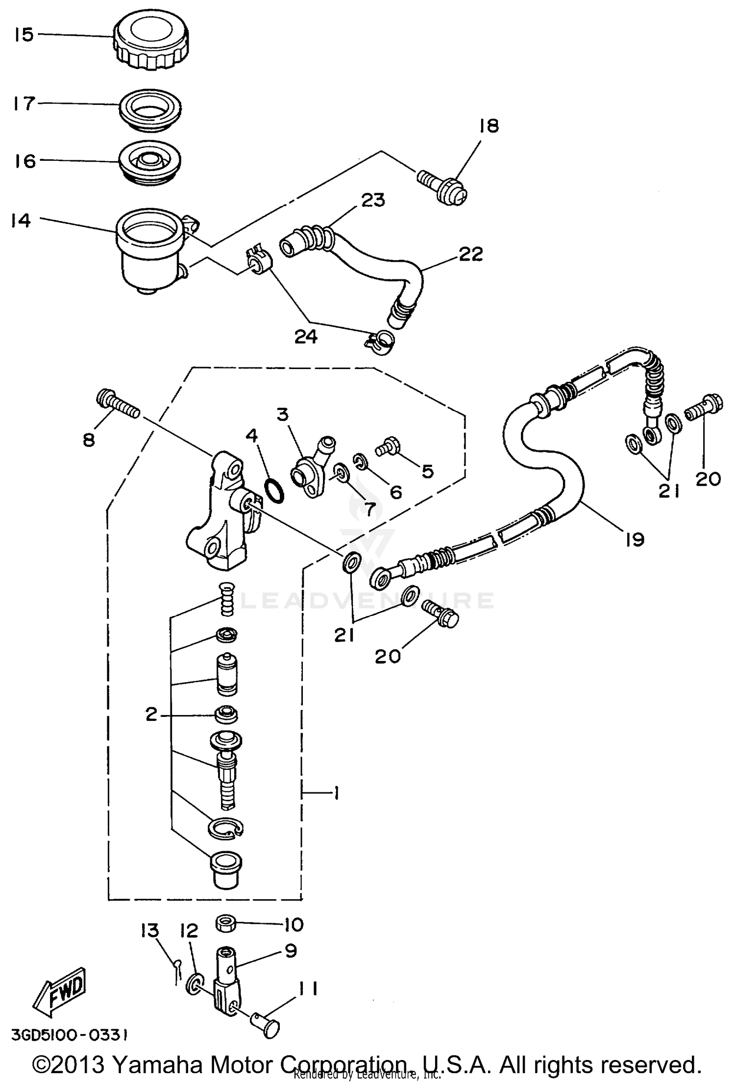 REAR MASTER CYLINDER