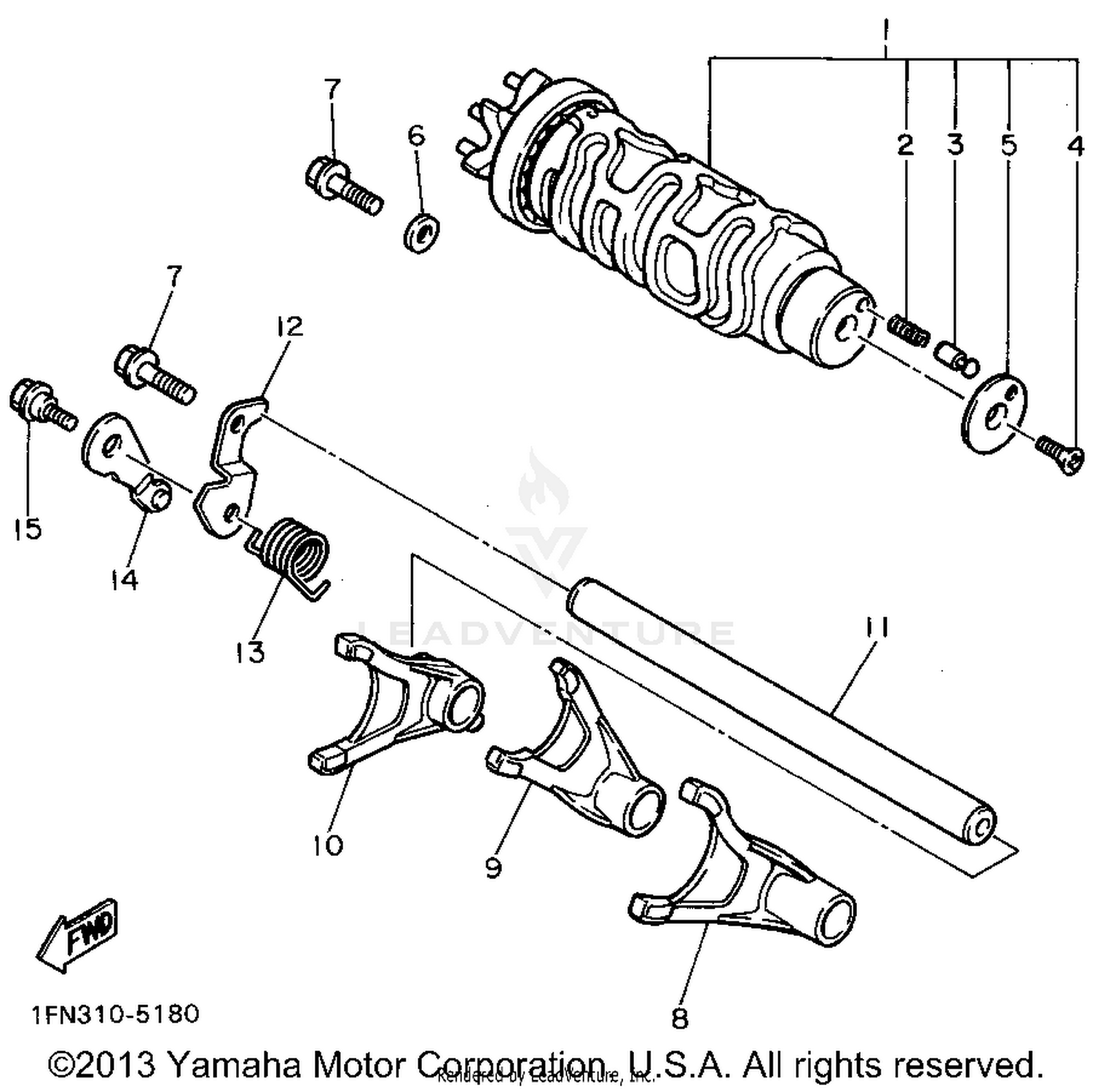 SHIFT CAM SHIFT FORK