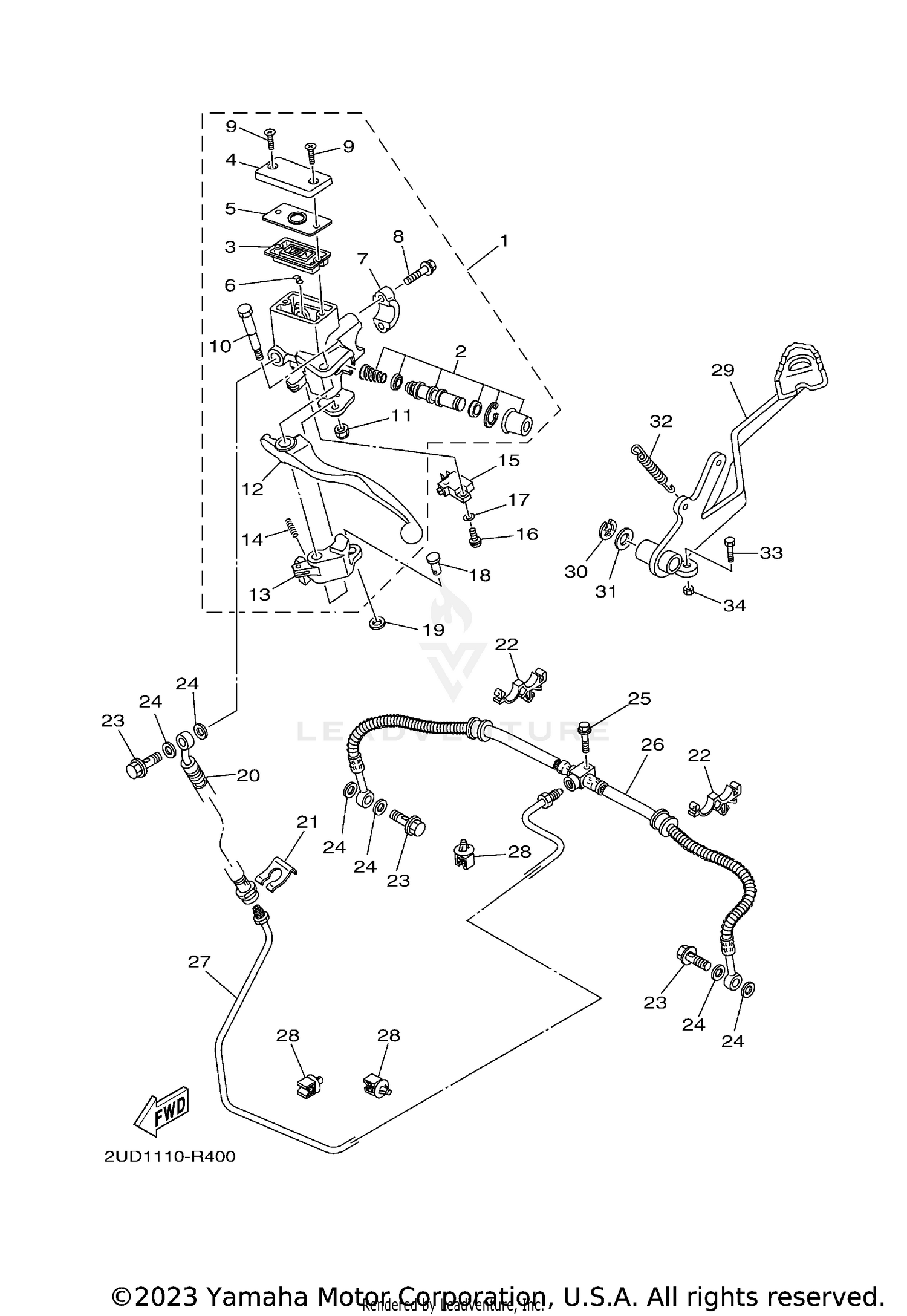 REAR MASTER CYLINDER