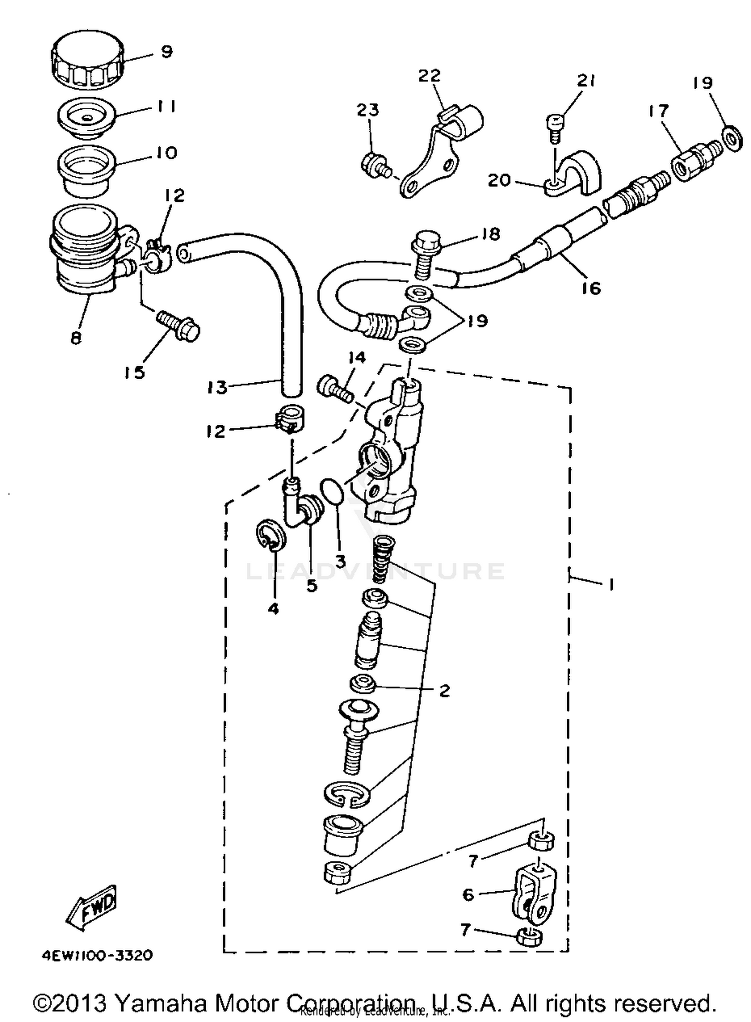 REAR MASTER CYLINDER