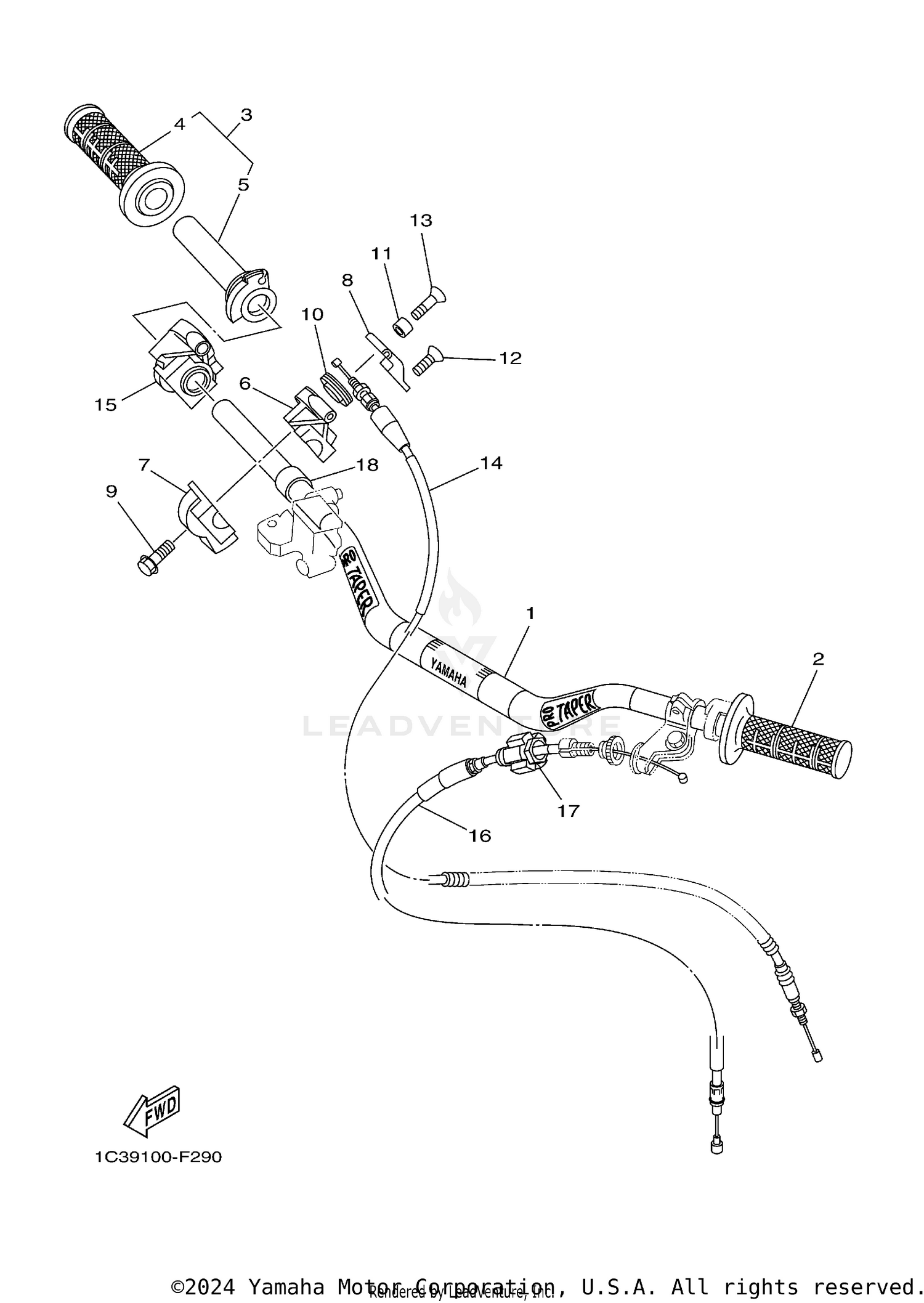 STEERING HANDLE CABLE