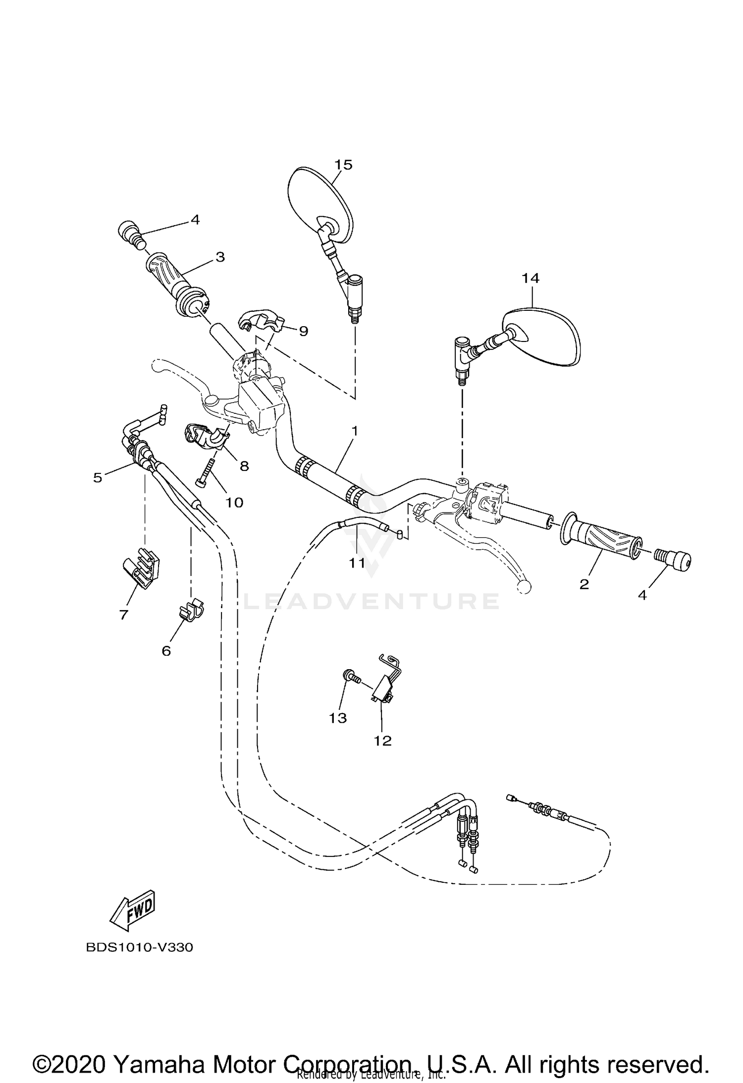 STEERING HANDLE CABLE