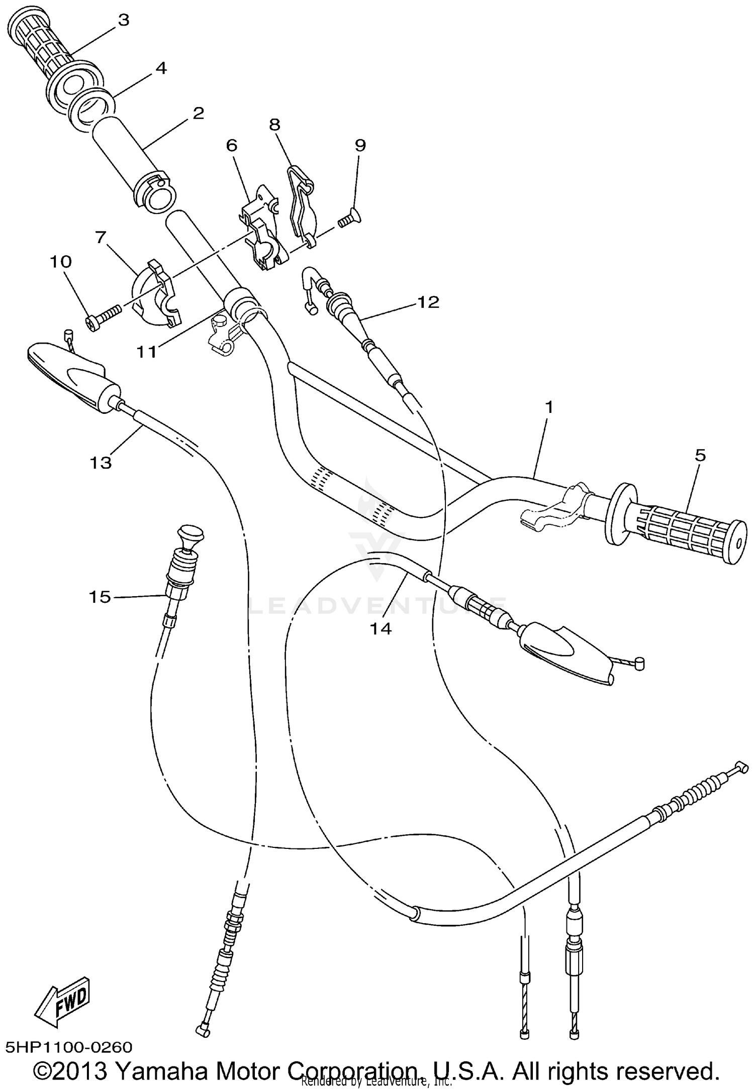 STEERING HANDLE CABLE