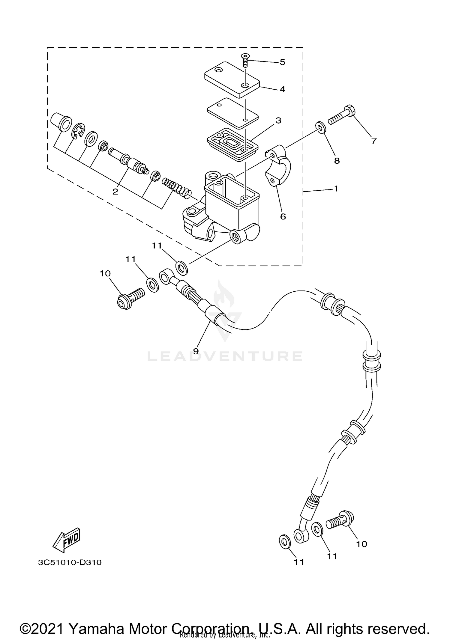 FRONT MASTER CYLINDER