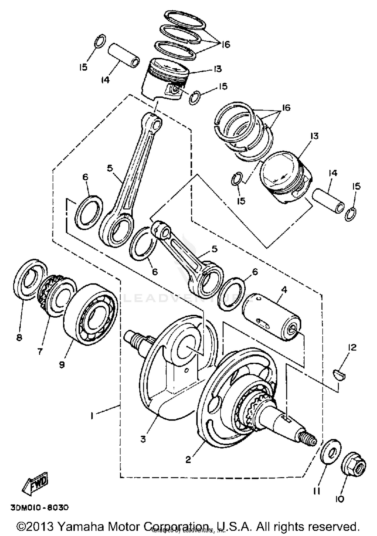CRANKSHAFT PISTON