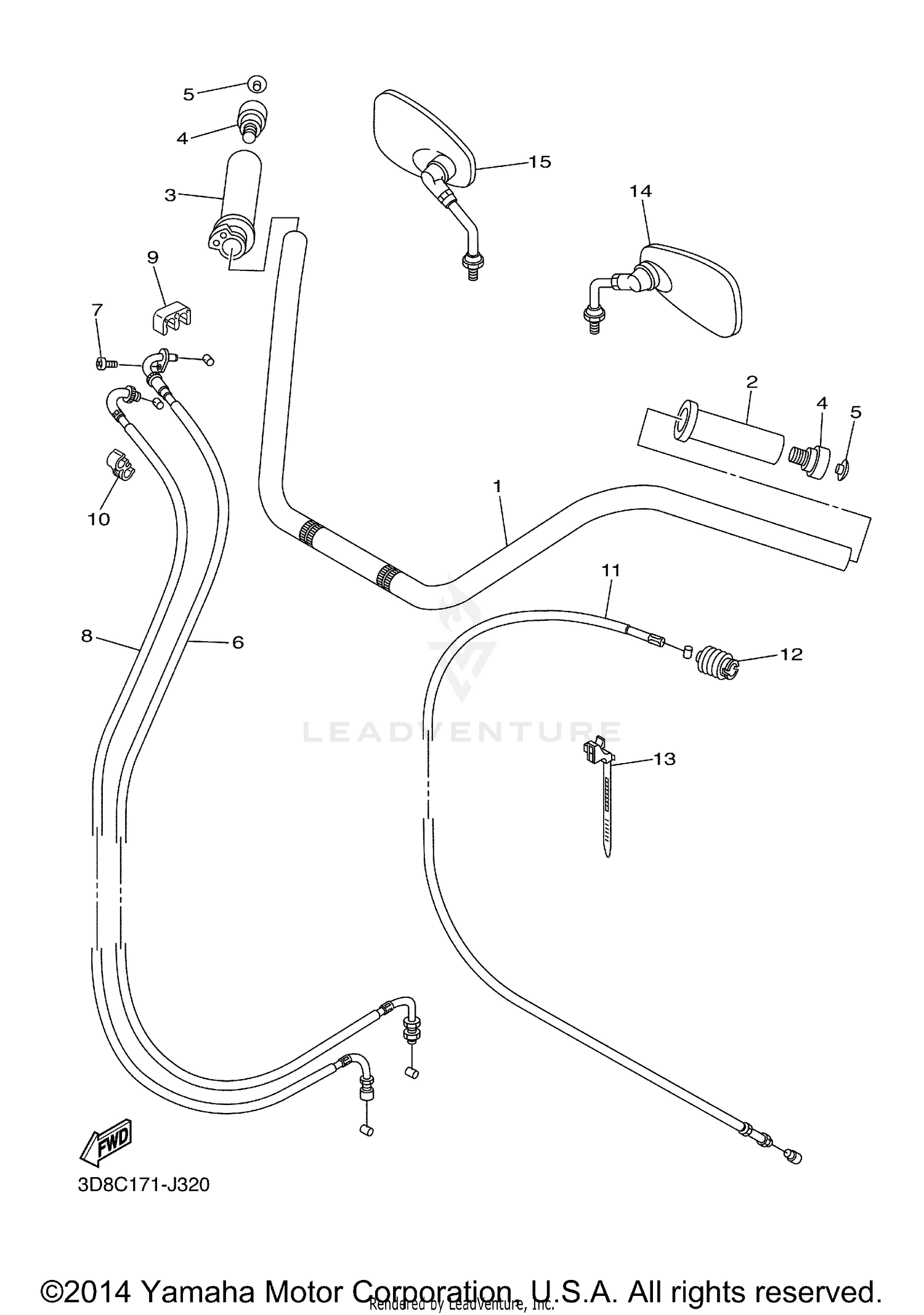 STEERING HANDLE CABLE