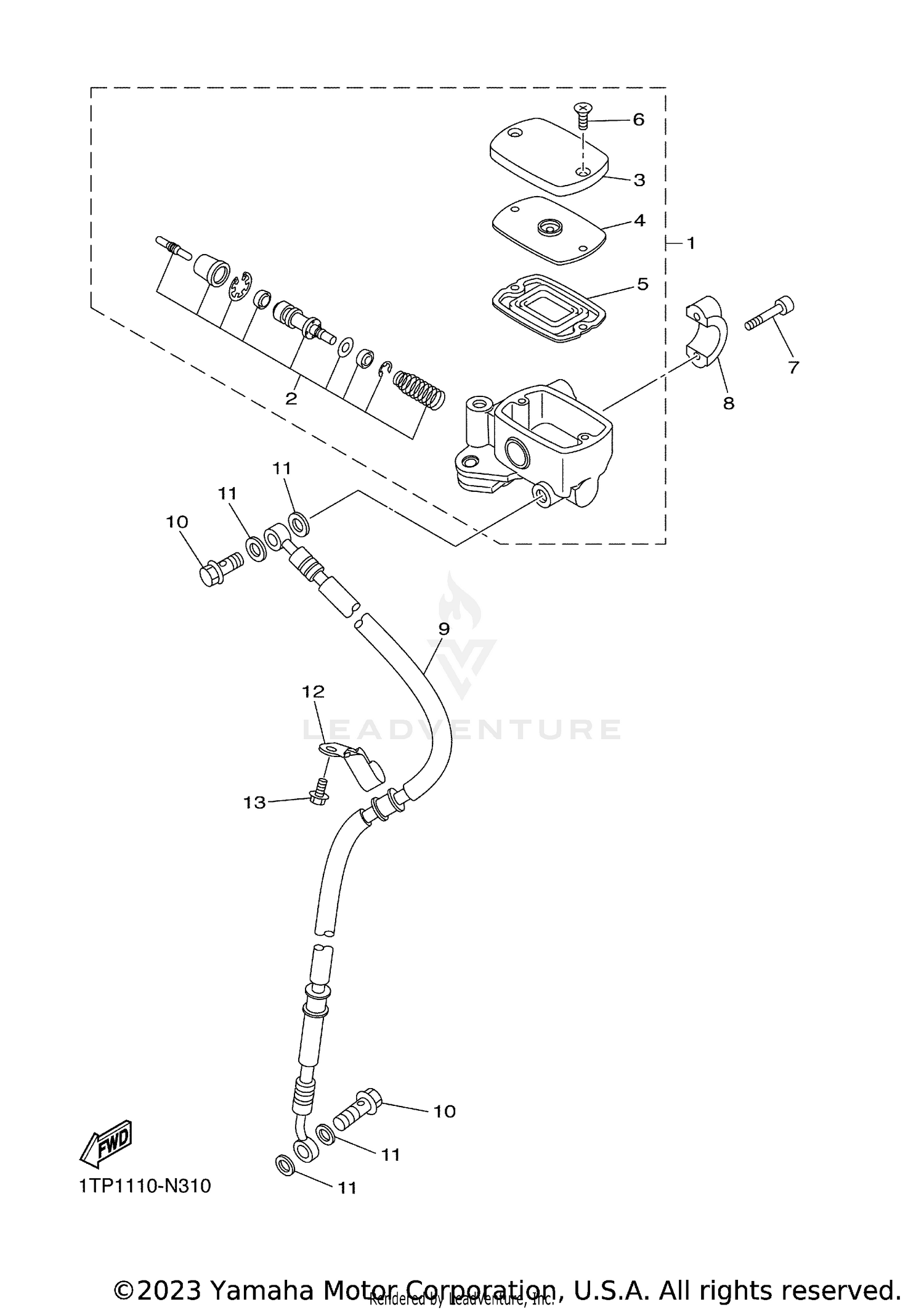 FRONT MASTER CYLINDER