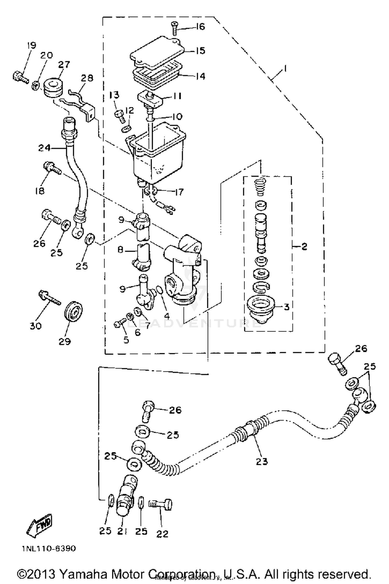 REAR MASTER CYLINDER